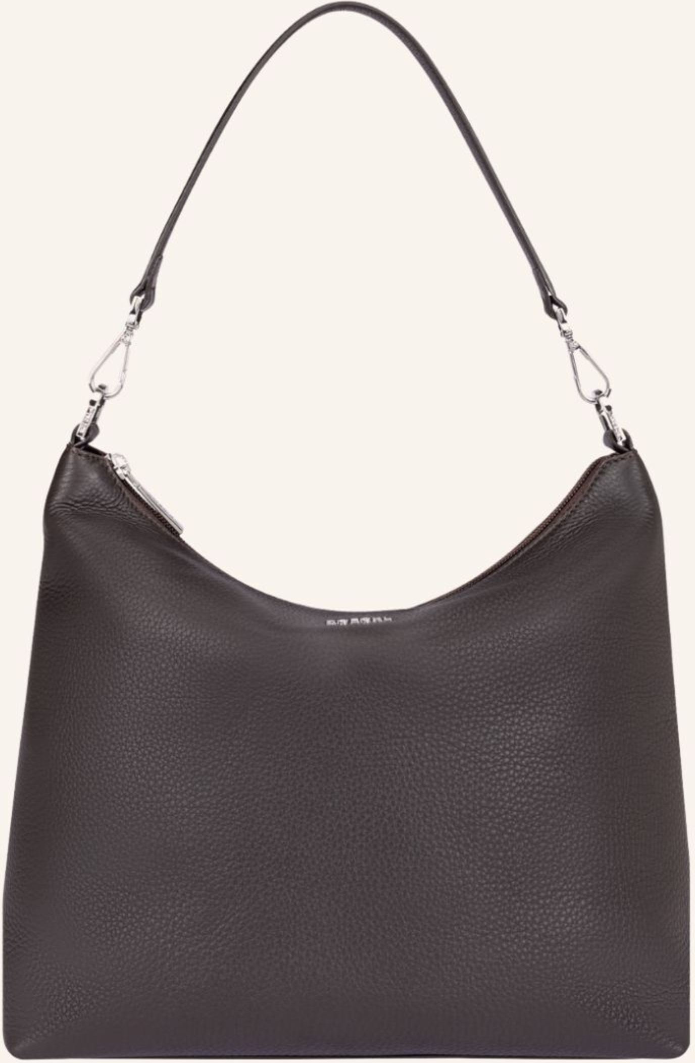 Roeckl Schultertasche Diana Grained Medium Grained braun