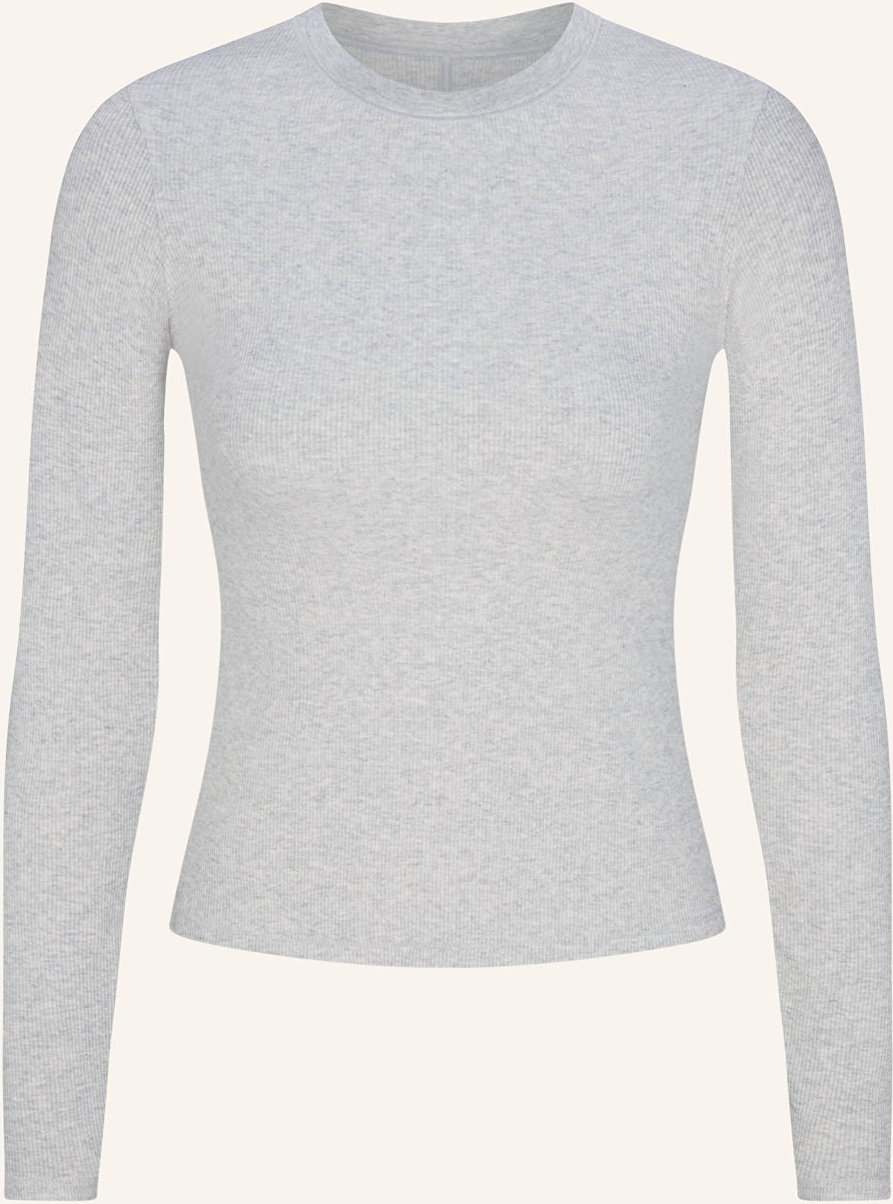 Skims Lounge-Shirt Cotton Rib grau