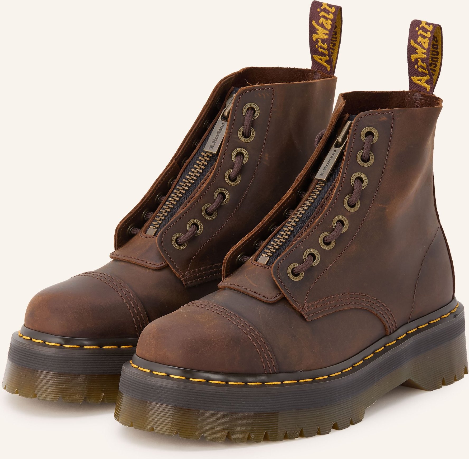 Dr. Martens Schnürboots Sinclair braun
