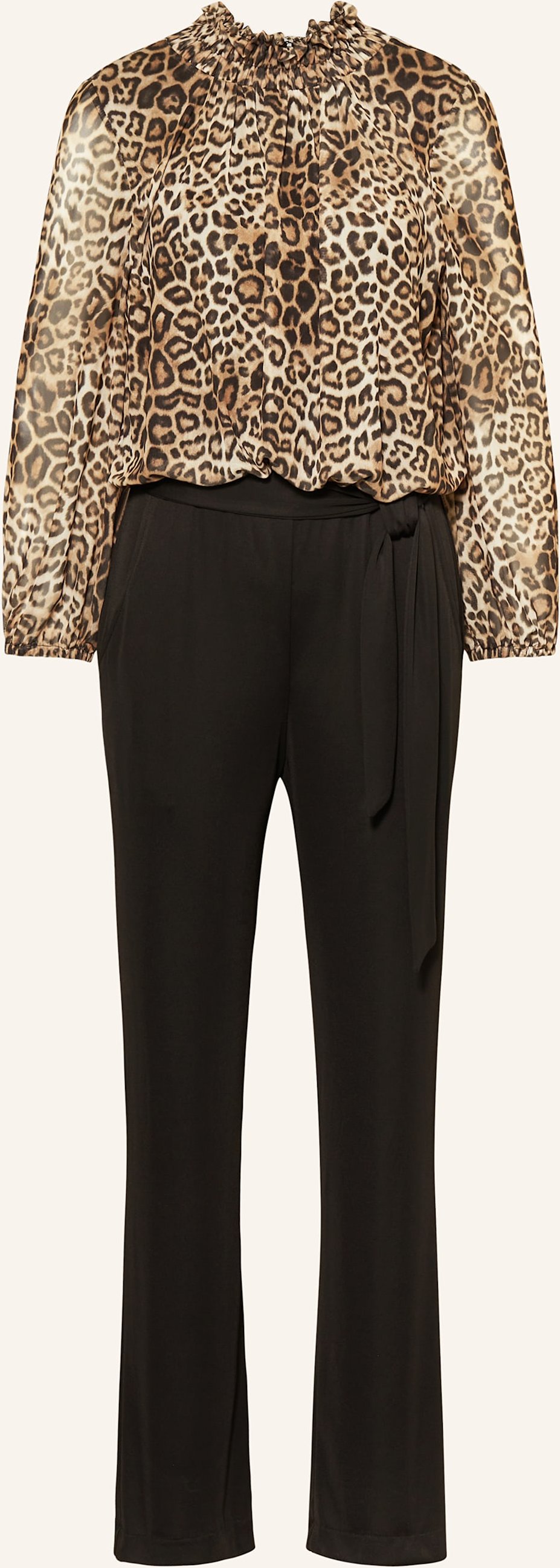 Ana Alcazar Jumpsuit Mit Rüschen beige