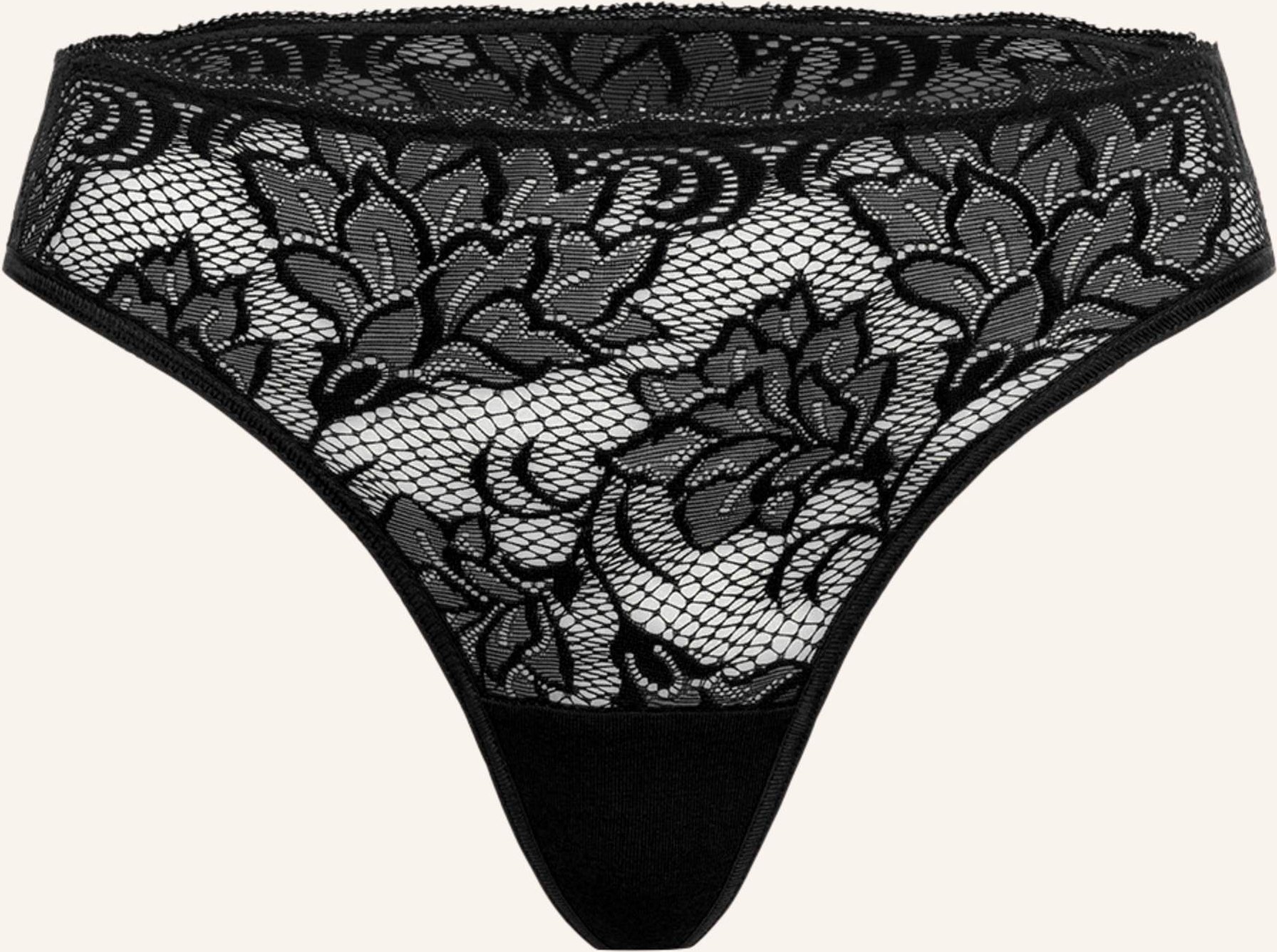 Erlich Textil 3er Pack Emilia Schwarz Mit Spitze Aus Recyceltem Polyamid - Atmungsaktiv schwarz