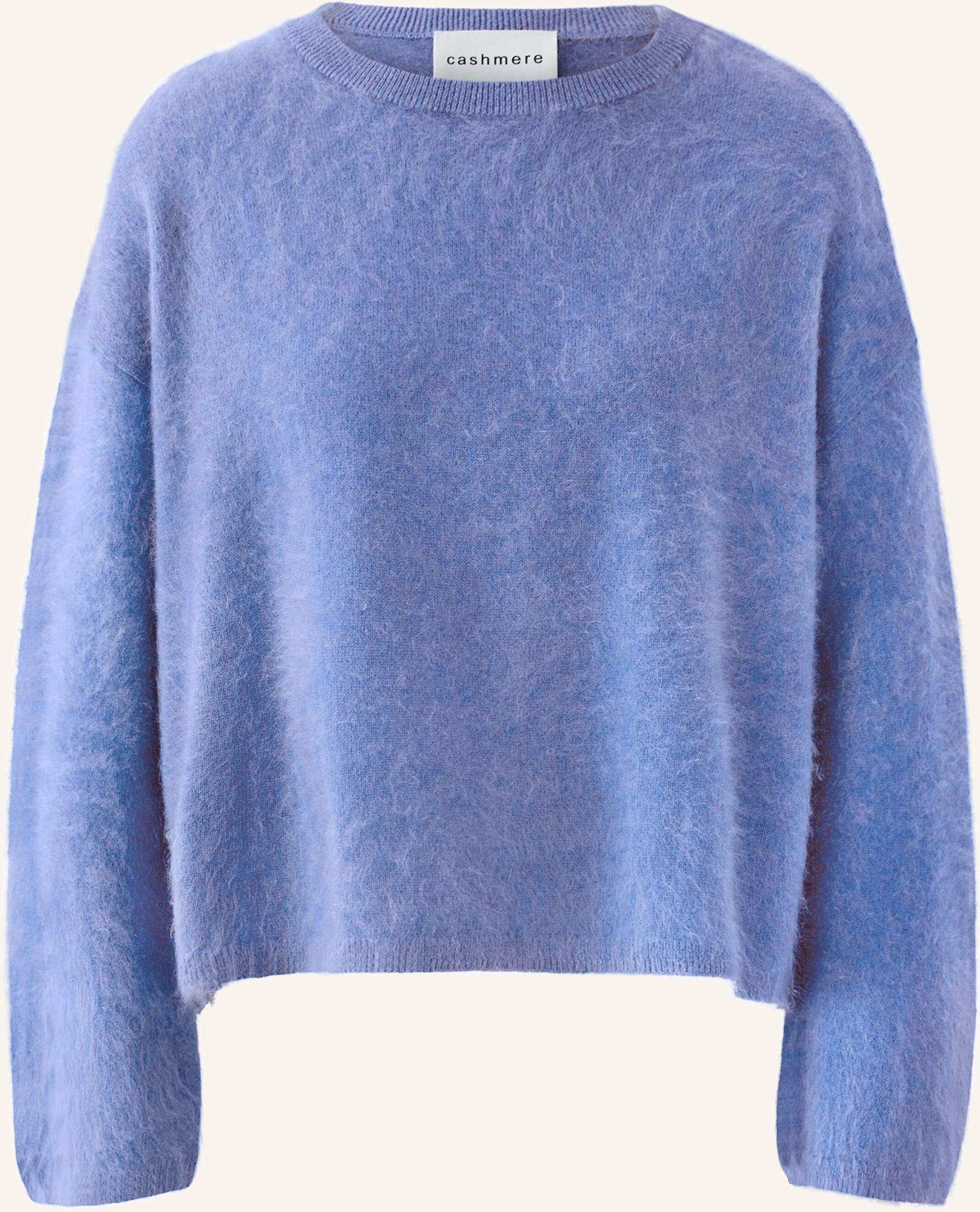 Oui Cashmere-Pullover blau