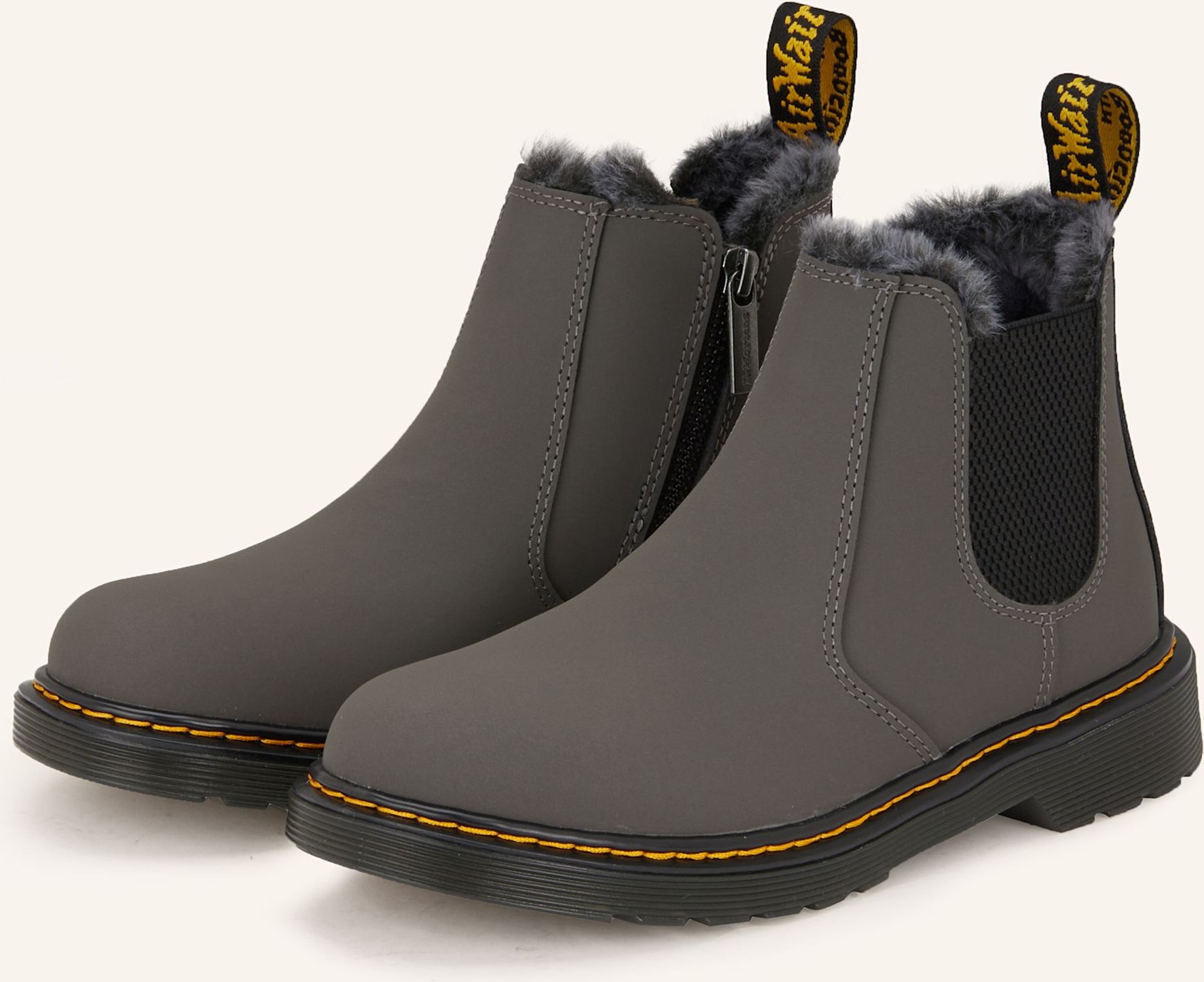 Thumbnail - Dr. Martens Chelsea-Boots 2976 Leonore grau