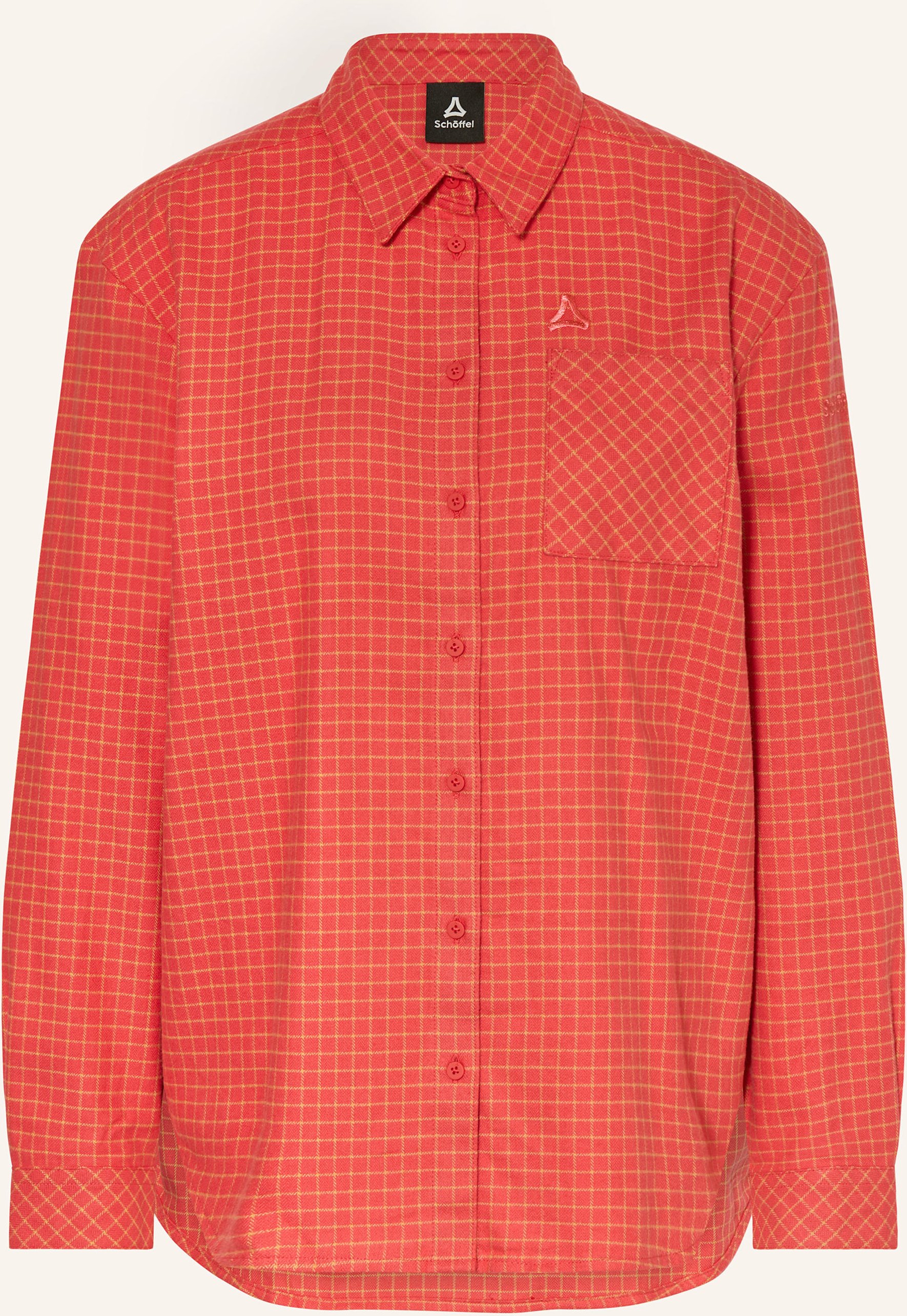 Thumbnail - Schöffel Outdoor-Bluse Boyoma Aus Flanell orange