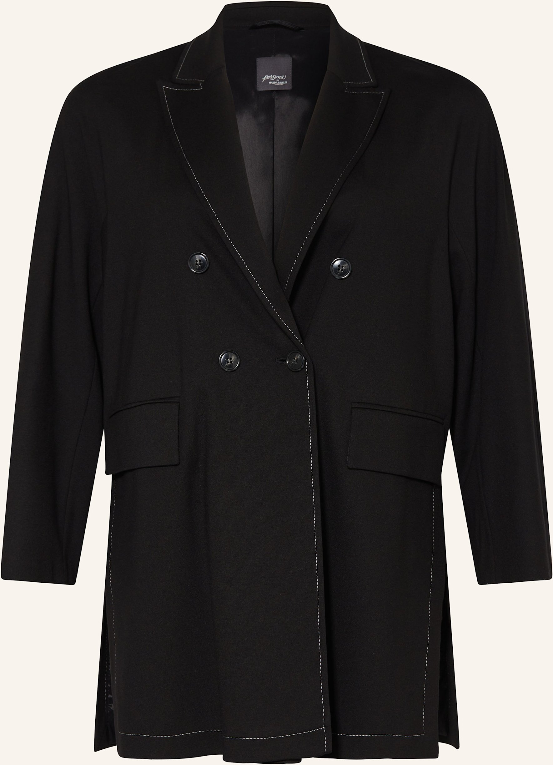 Persona Marina Rinaldi Longblazer Vicini Aus Jersey schwarz