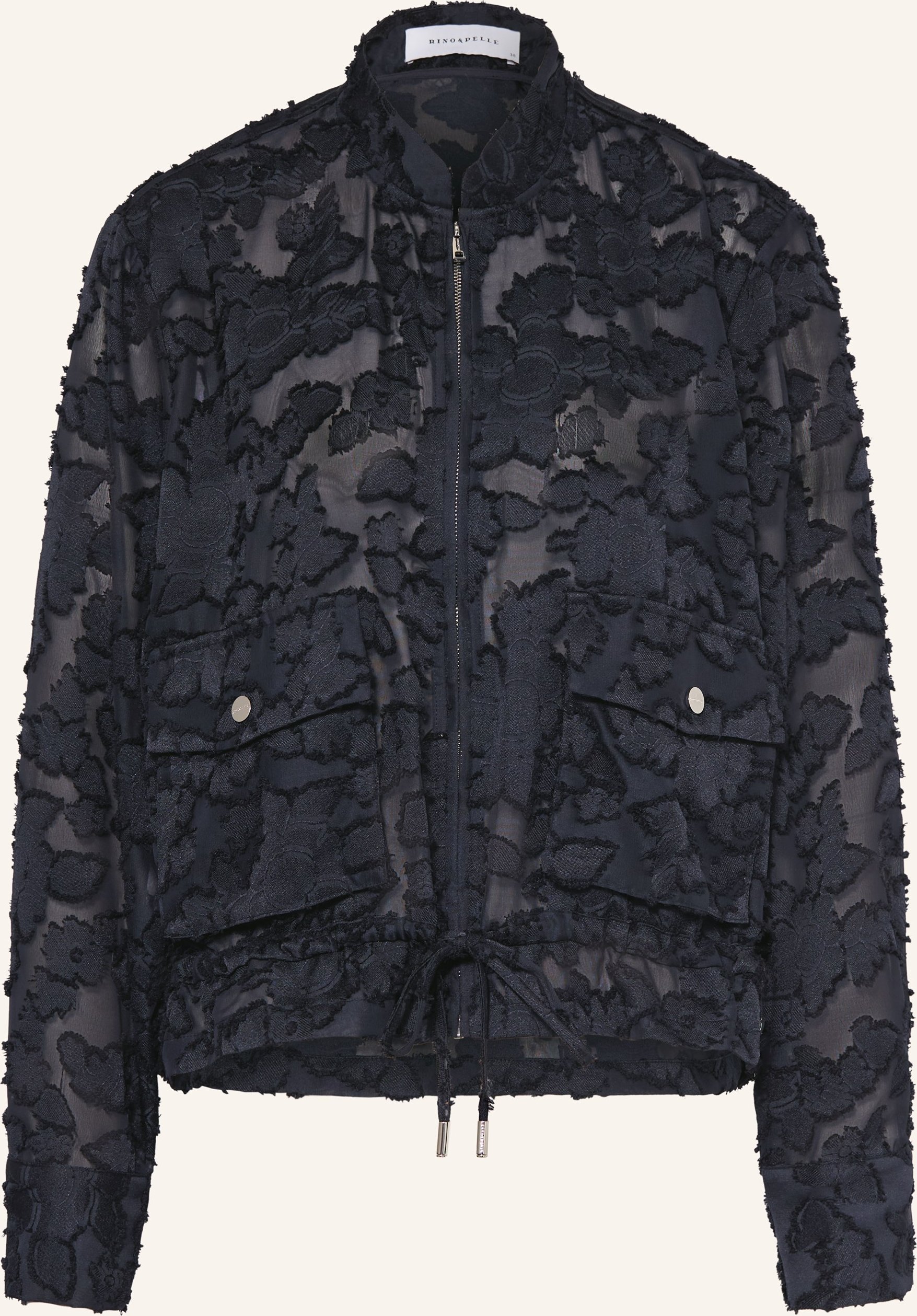 Rino & Pelle Jacke Priori Aus Lochspitze schwarz