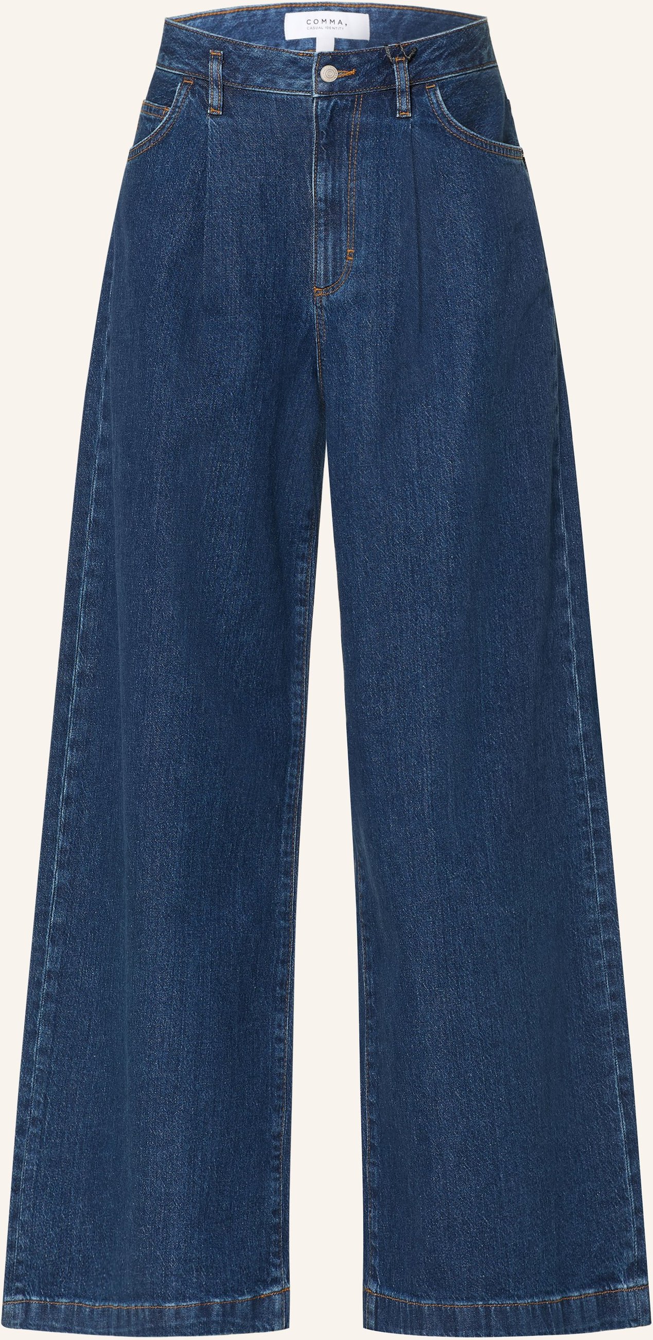 Comma Casual Identity Wide Leg Jeans blau