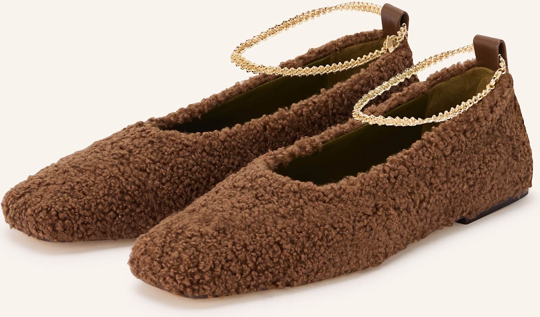 Maria Luca Ballerinas Teddy Augusta braun