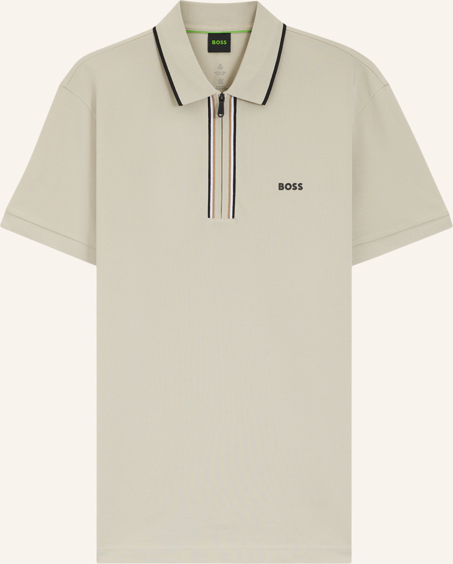 Boss Poloshirt Philix Goc Slim Fit beige