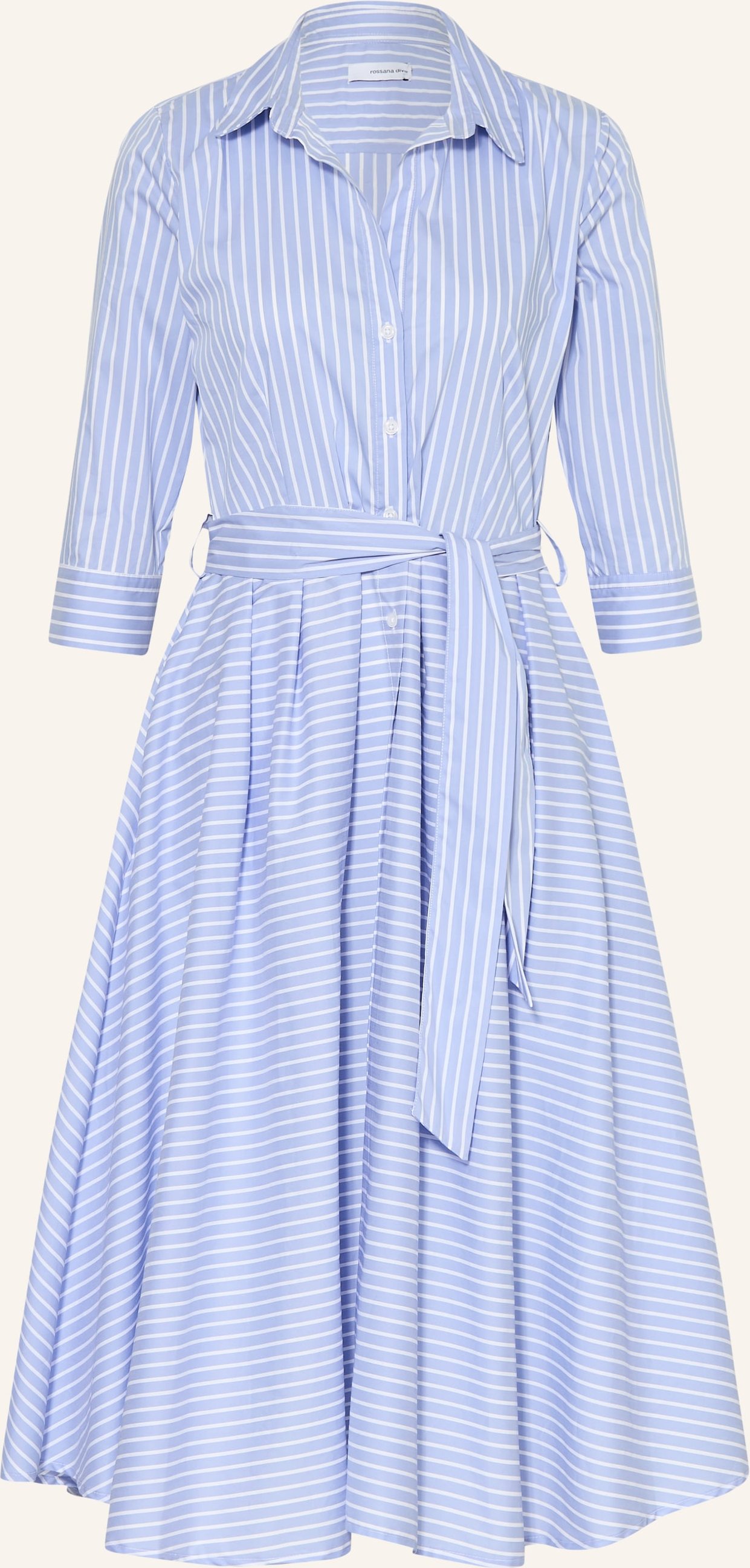 Rossana Diva Hemdblusenkleid Mit 3/4-Arm blau