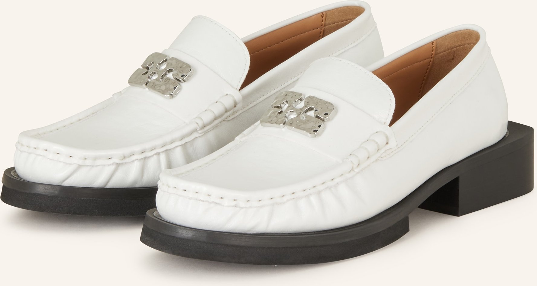 Ganni Loafer weiss