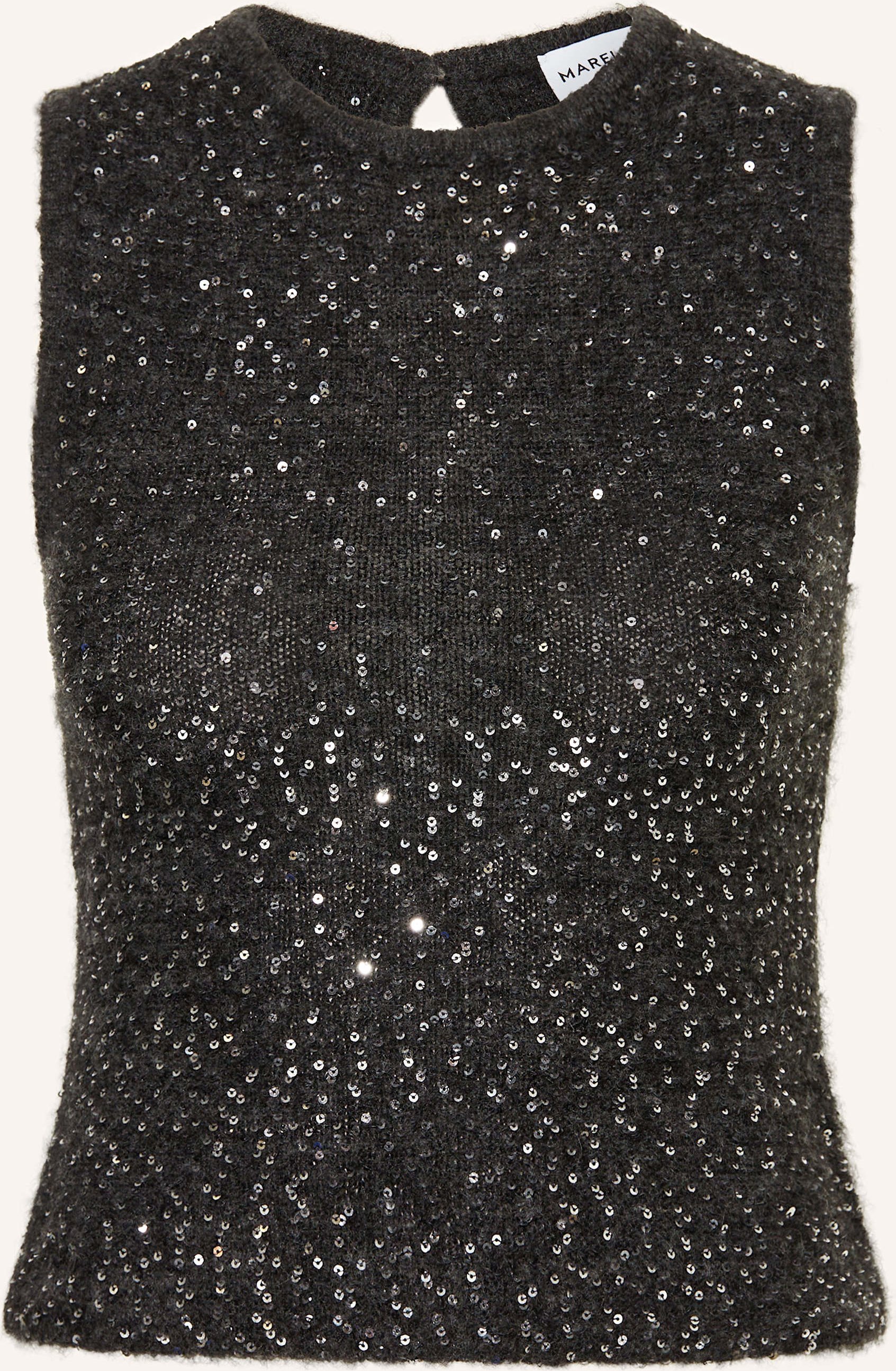 Marella Pullunder Mit Pailletten grau