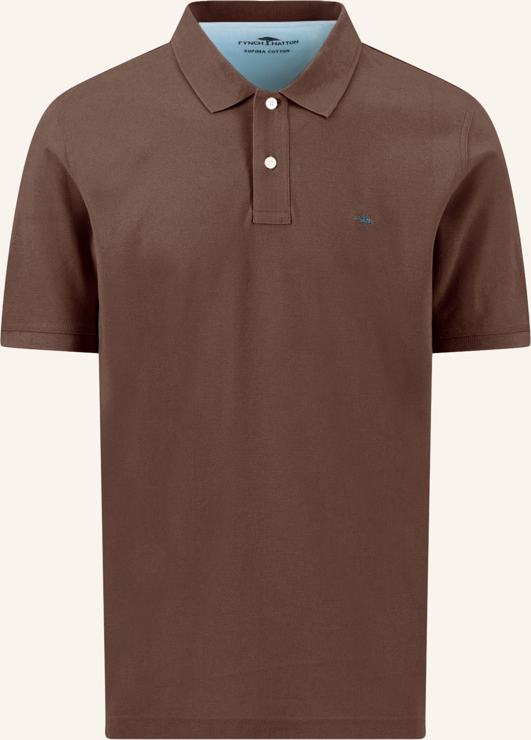 Fynch-Hatton Piqué-Poloshirt braun