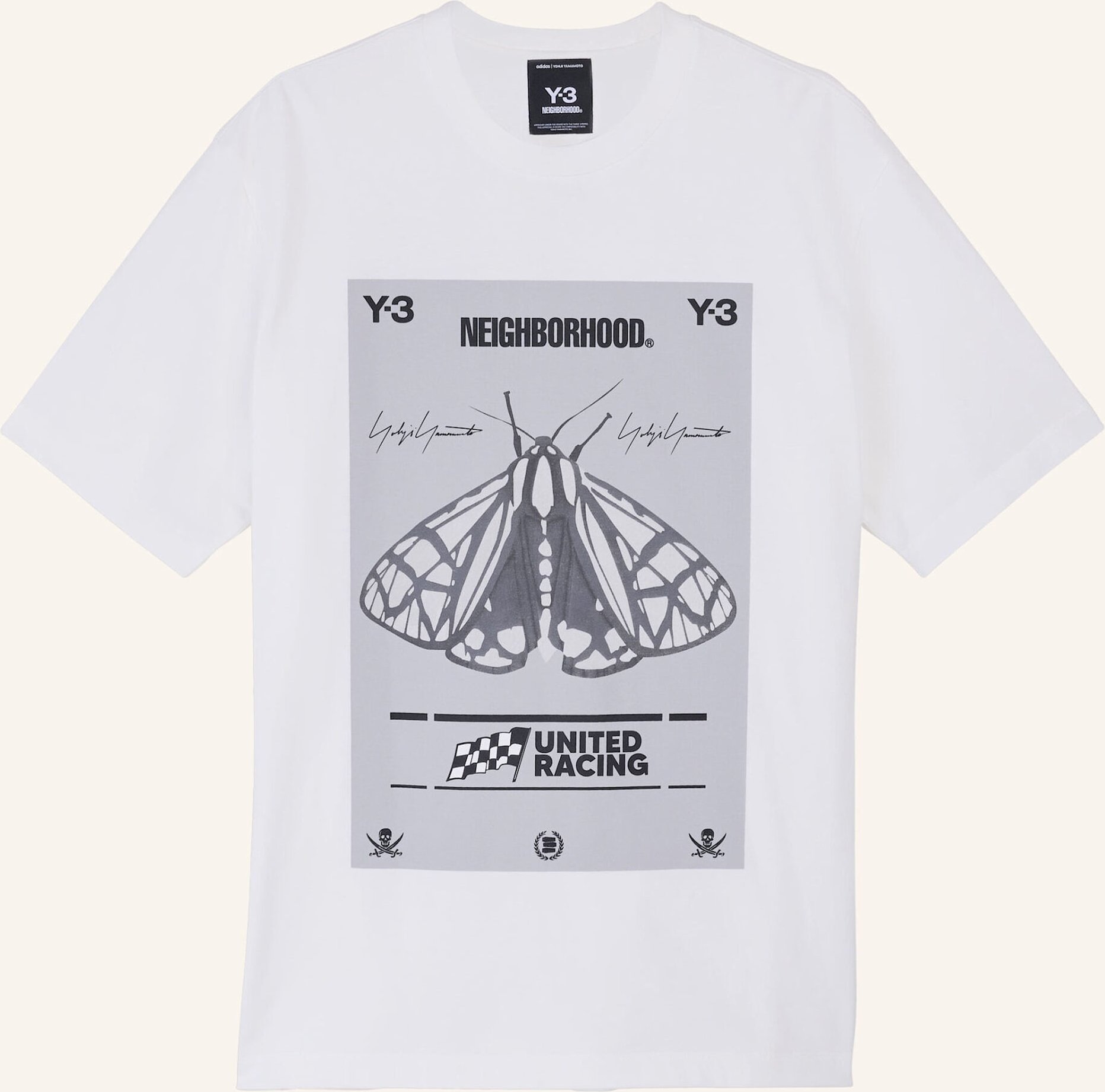Y-3 Y-3 Nbhd Grafik-T-Shirt weiss