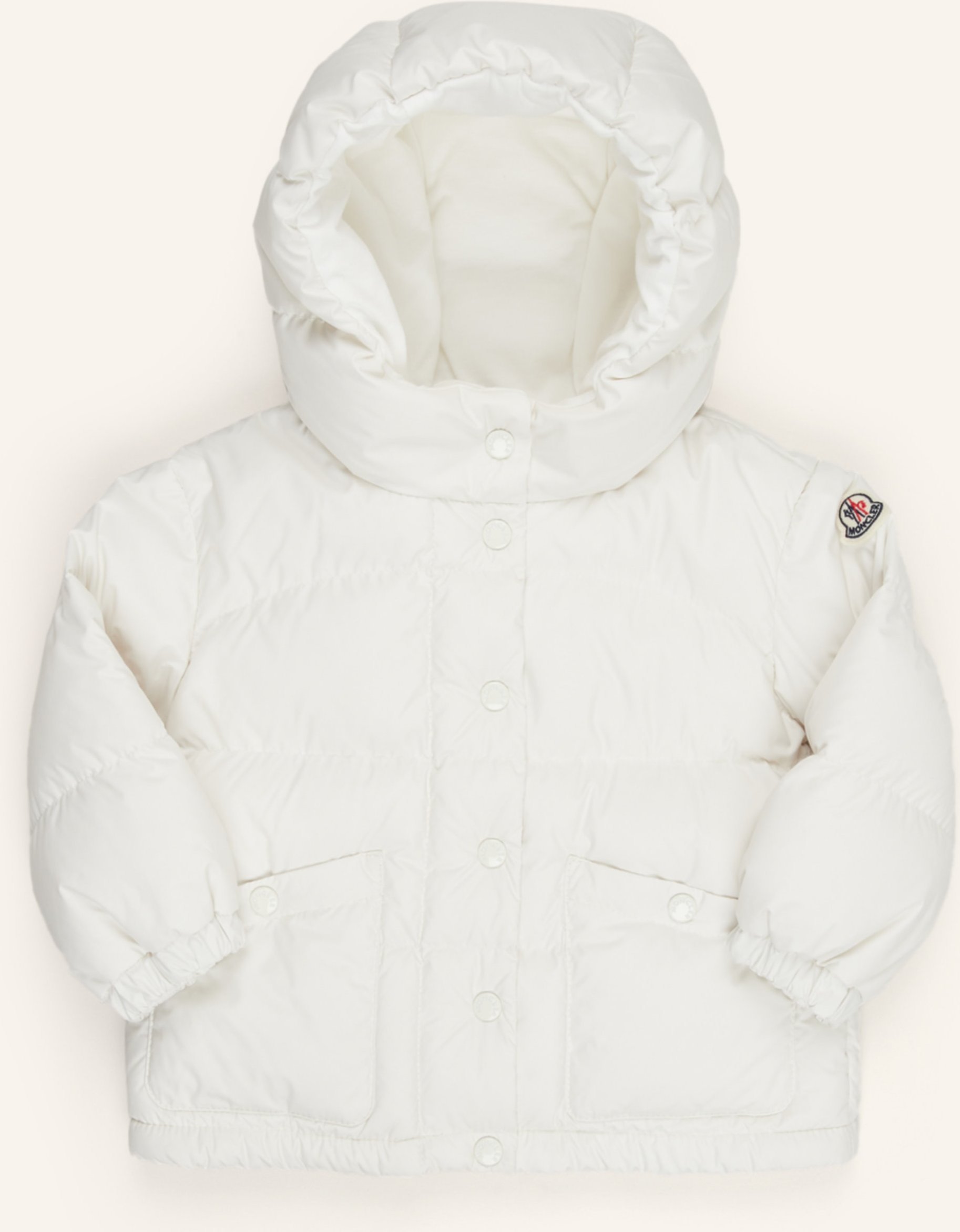 Thumbnail - Moncler Enfant Daunenjacke Ebre beige