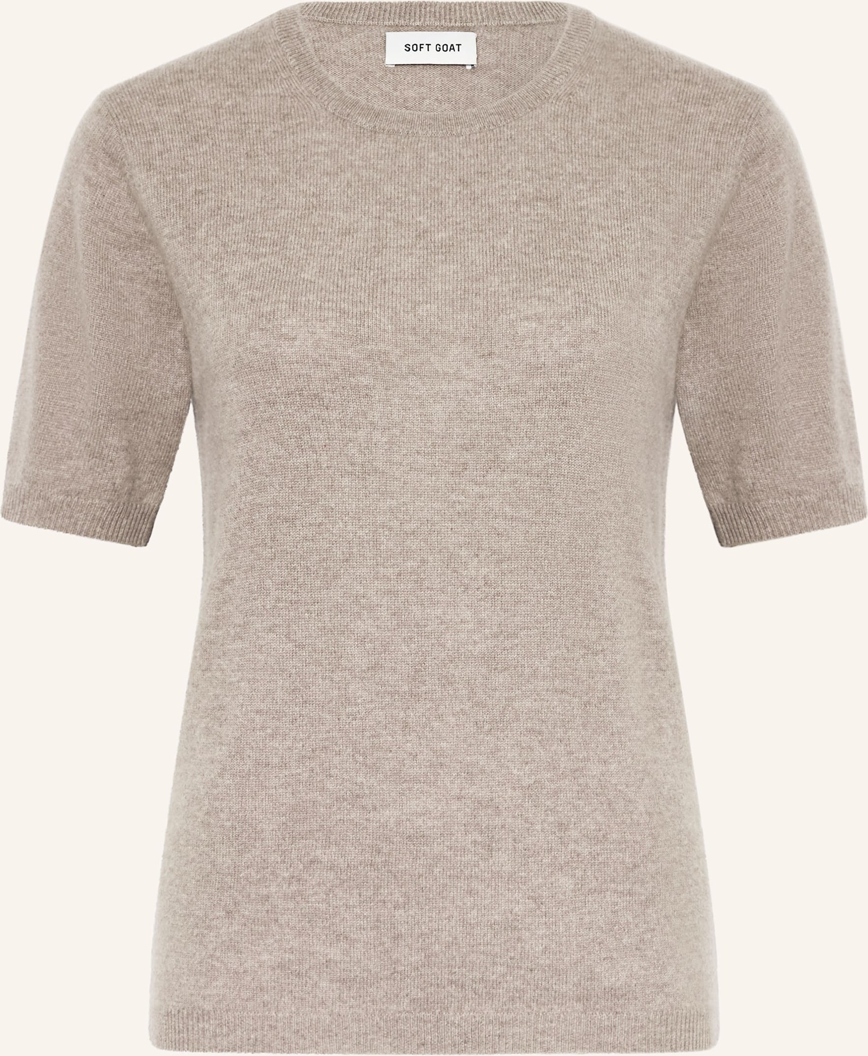 Soft Goat Strickshirt Aus Cashmere grau