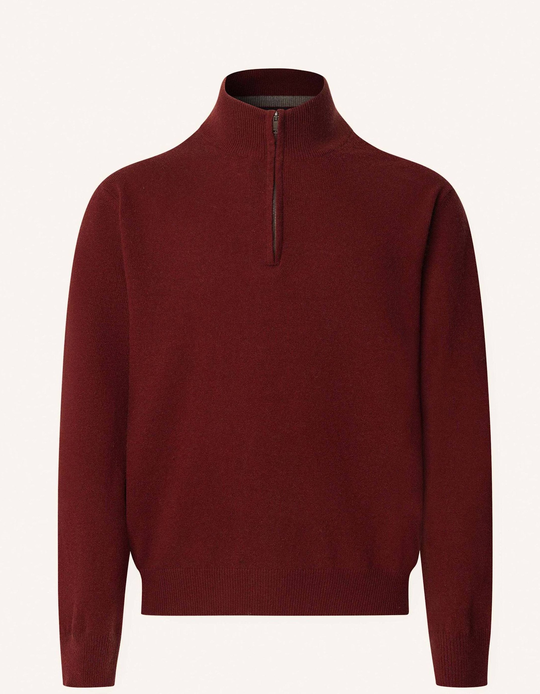 Hackett London Pullover Merino Cash Mix Hzip rot