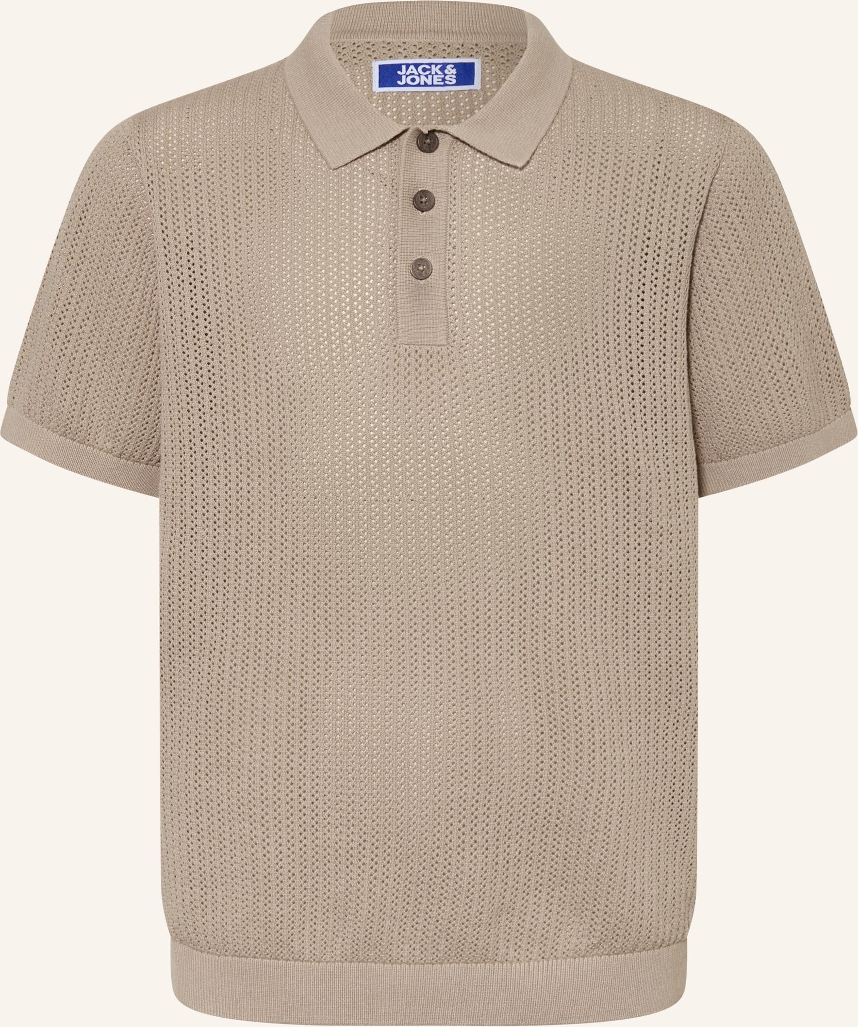 Jack&Jones Strick-Poloshirt Jess beige