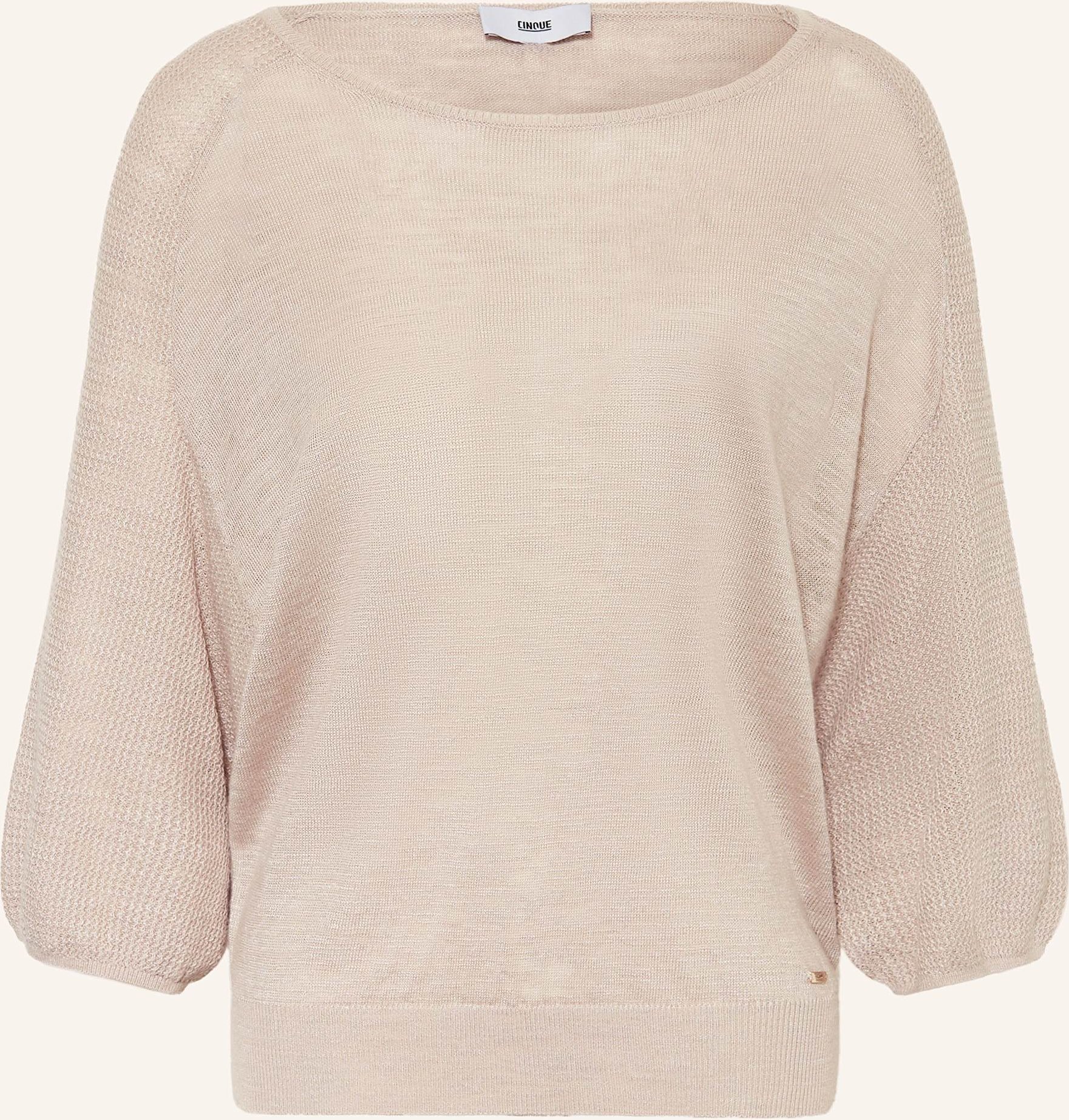 Cinque Pullover Cimao Mit Leinen Und Mit 3/4-Arm beige