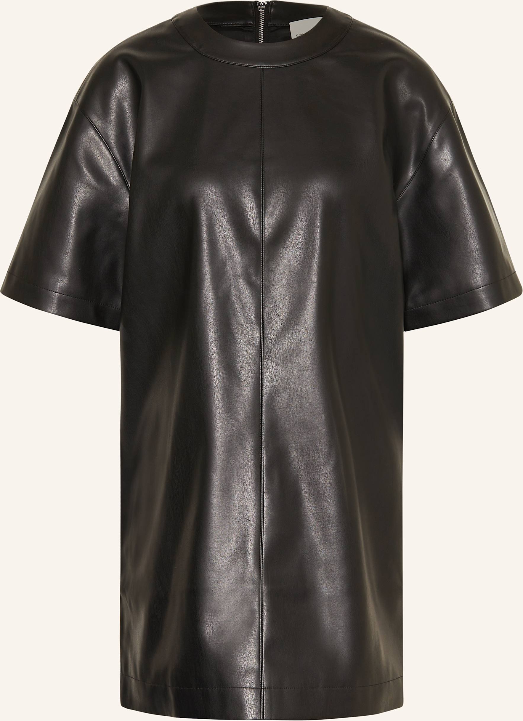 Calvin Klein Jeans Kleid In Lederoptik schwarz