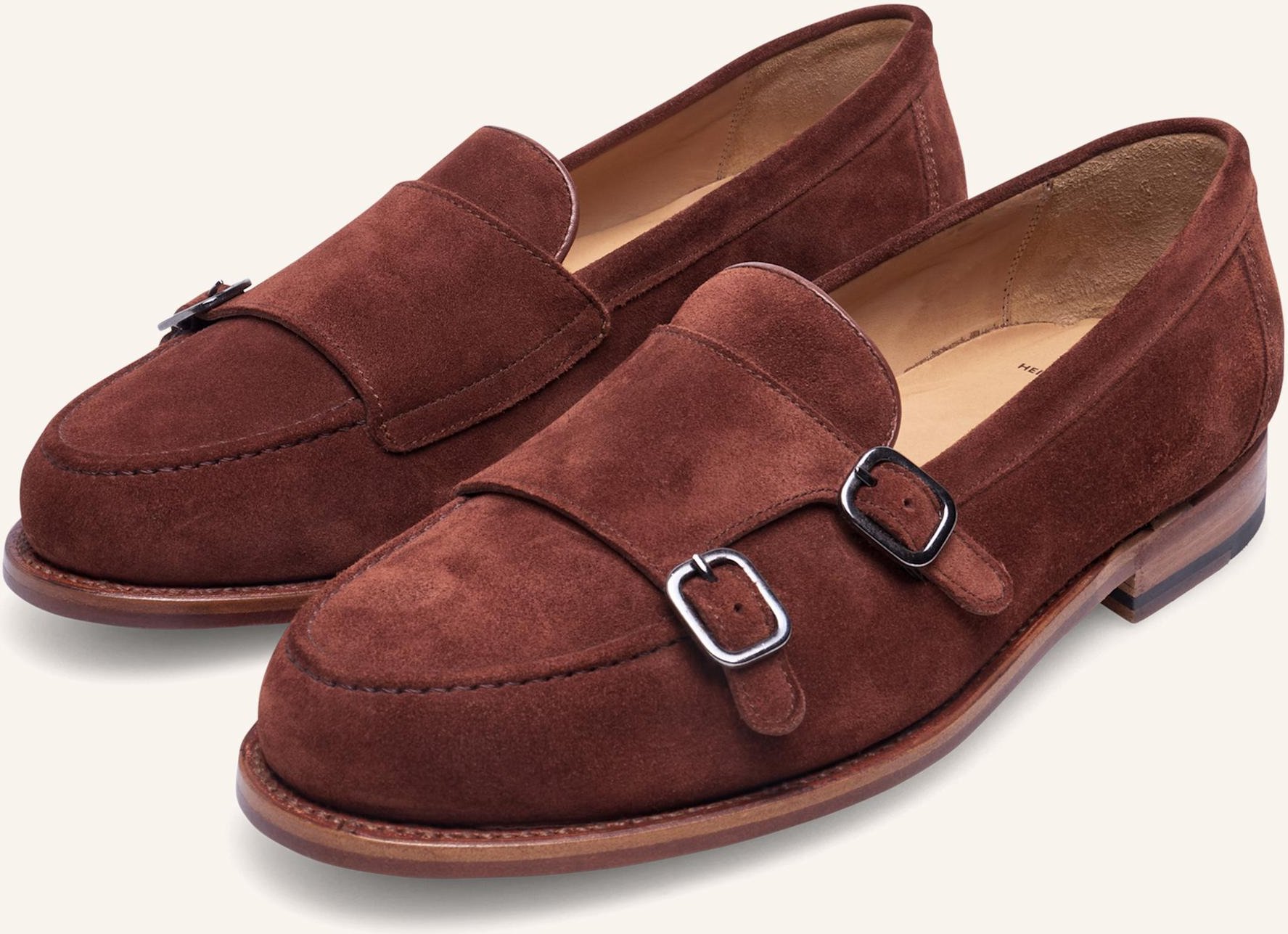 Heinrich Dinkelacker Loafer Wien Double Monk V braun