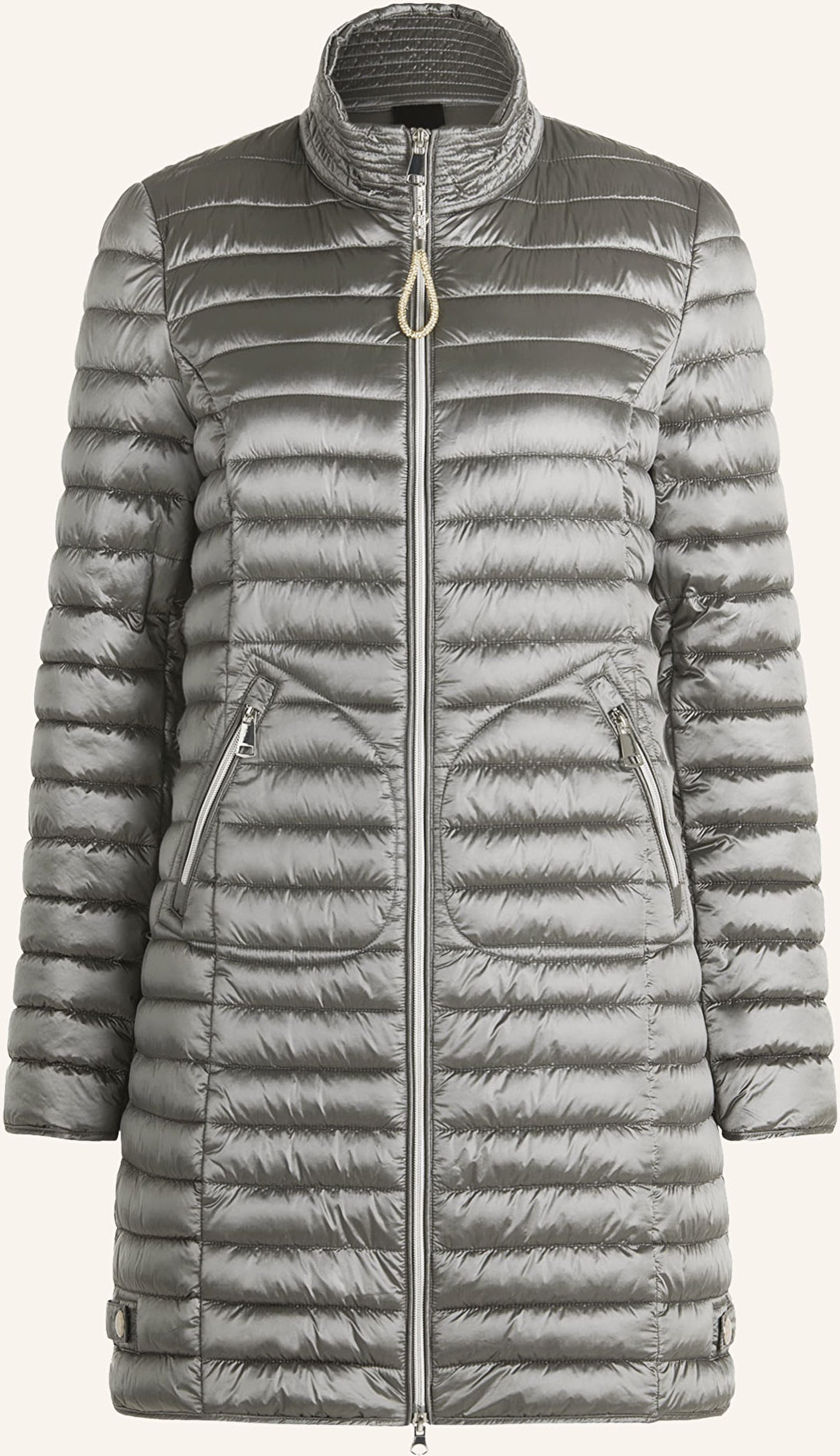 Cartoon Steppmantel grau