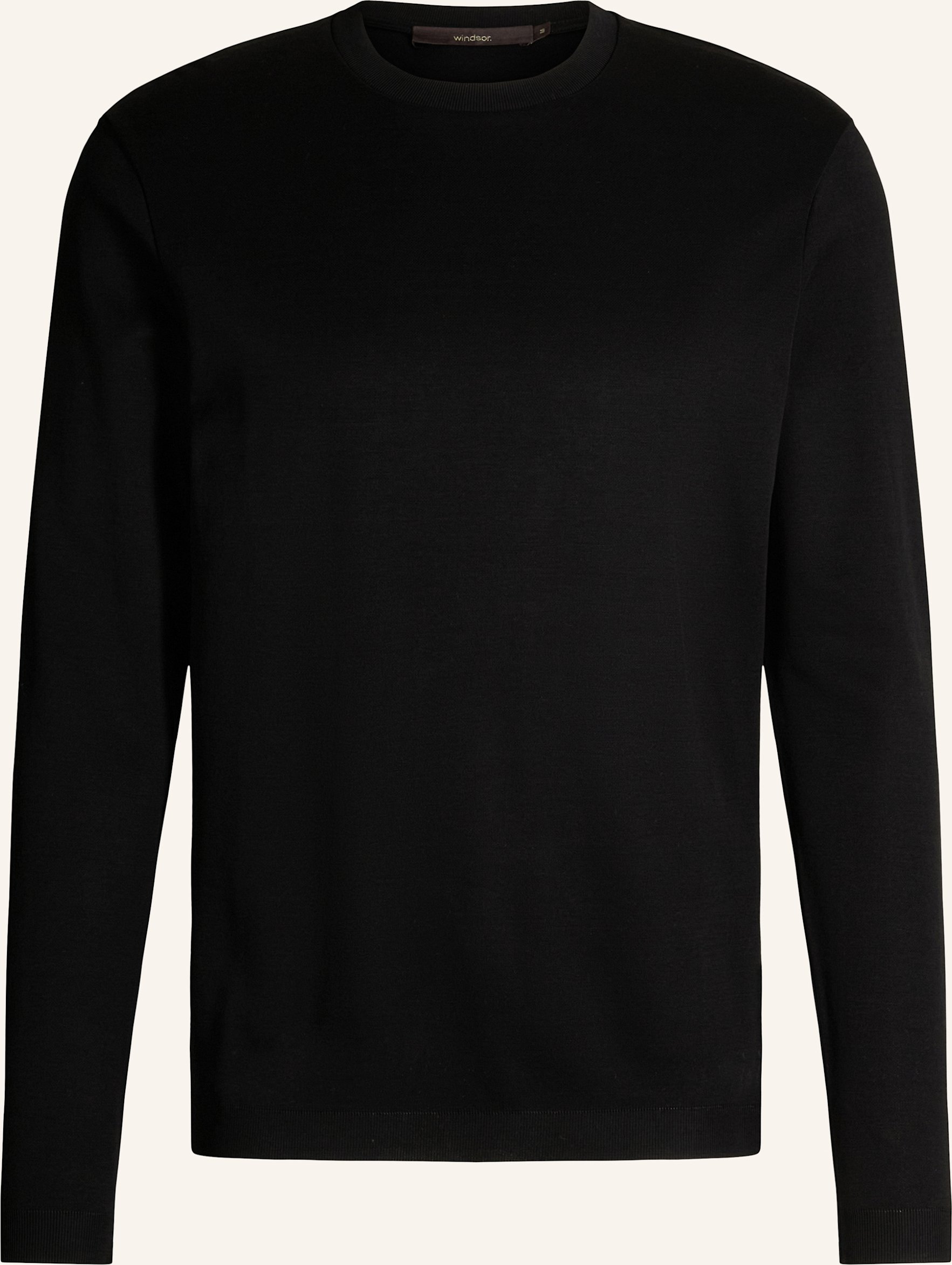 Windsor. Longsleeve schwarz