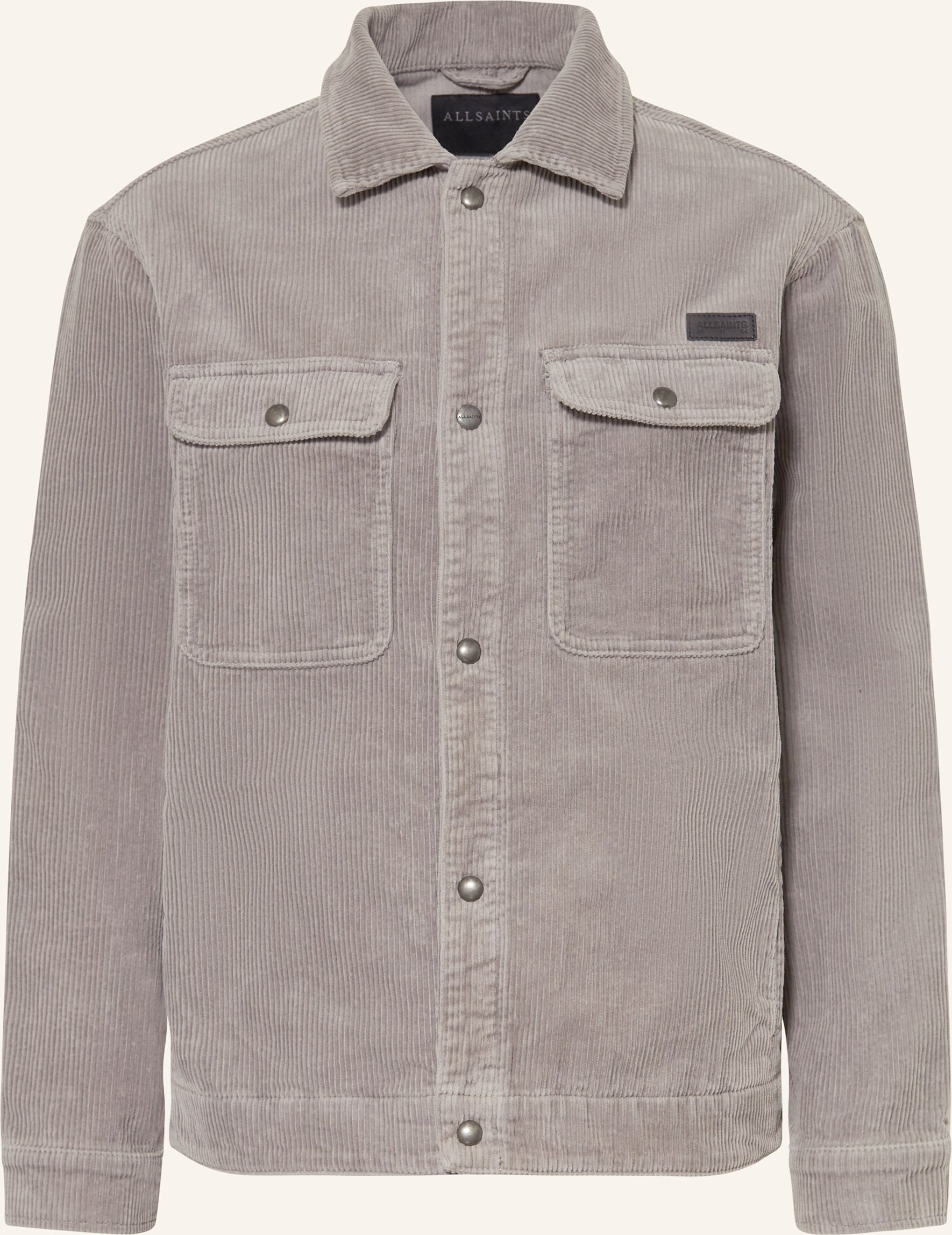 Allsaints Cordjacke Castleford grau