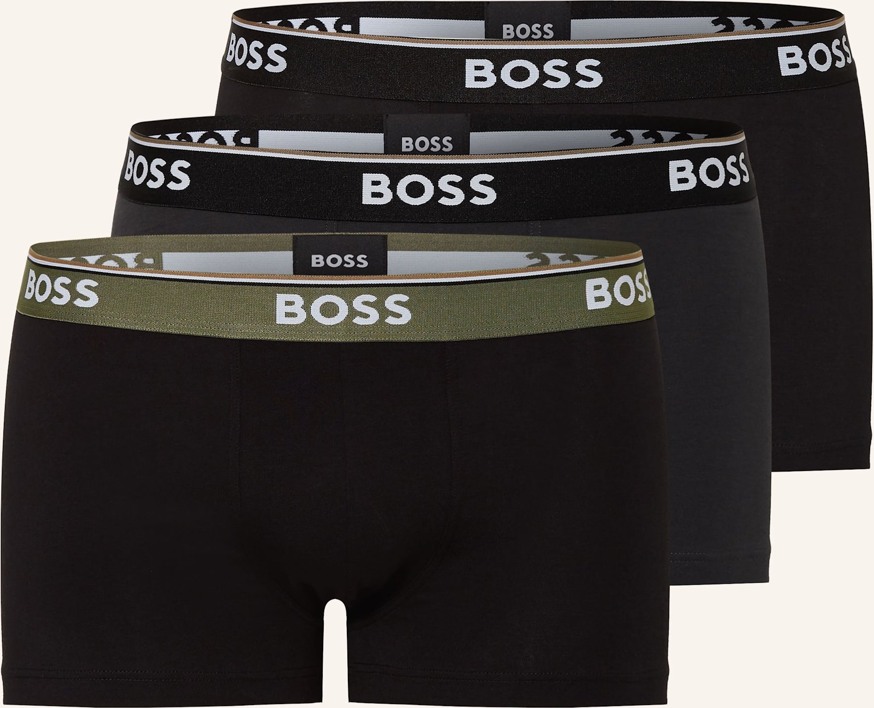 Boss 3er-Pack Boxershorts Power schwarz