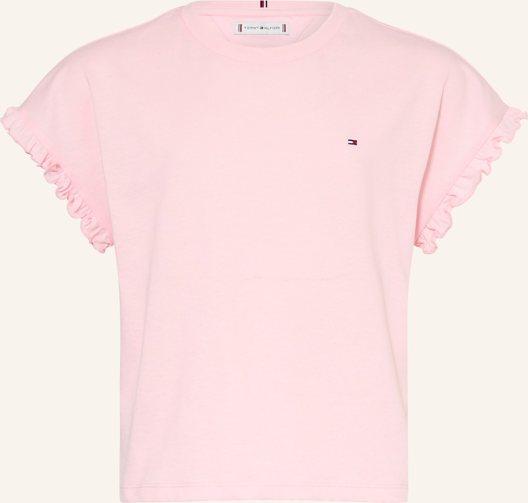Tommy Hilfiger T-Shirt Mit Rüschen rosa