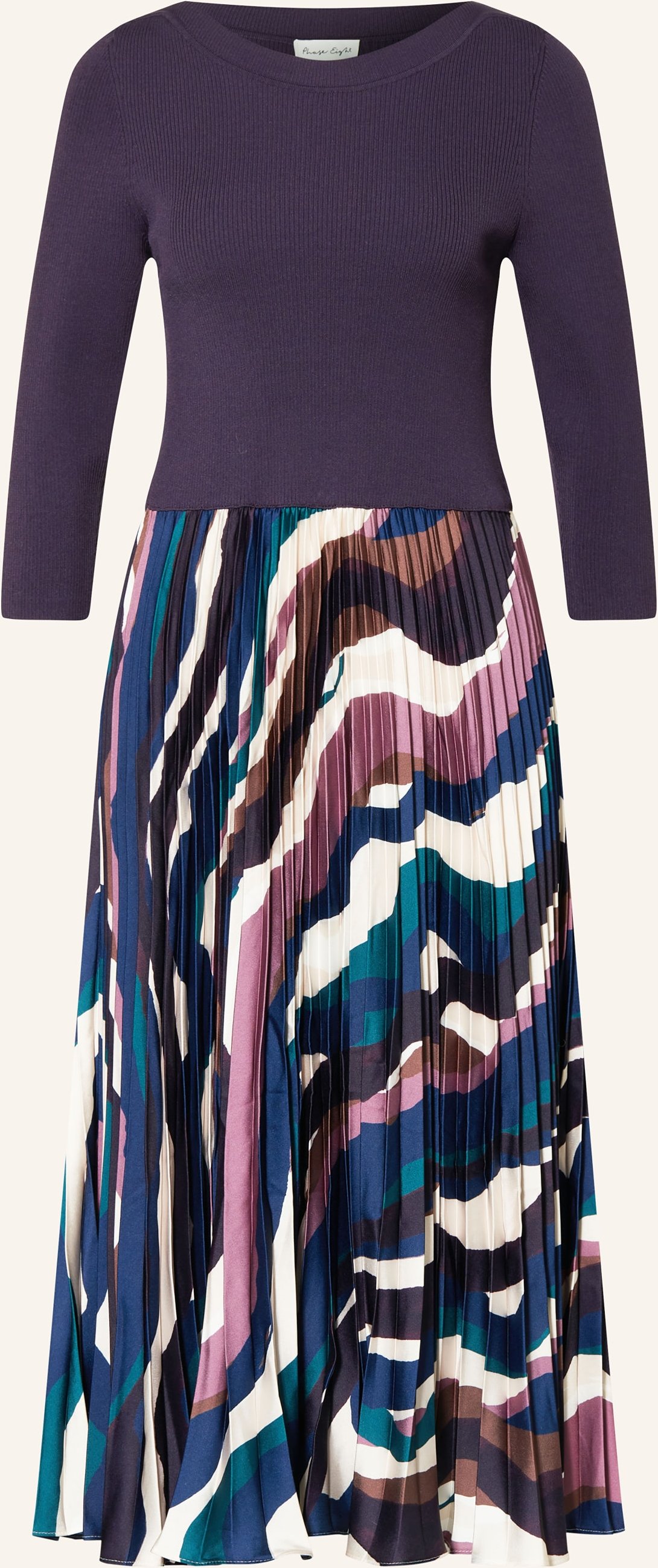 Phase Eight Kleid Riley Im Materialmix lila