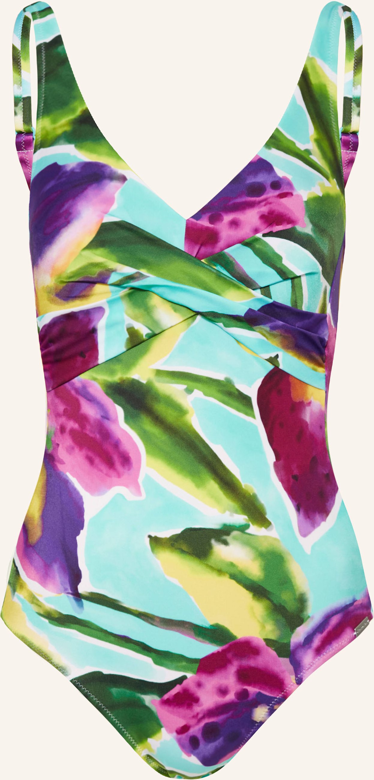 Charmline Shape-Badeanzug Summer Aquarelle blau