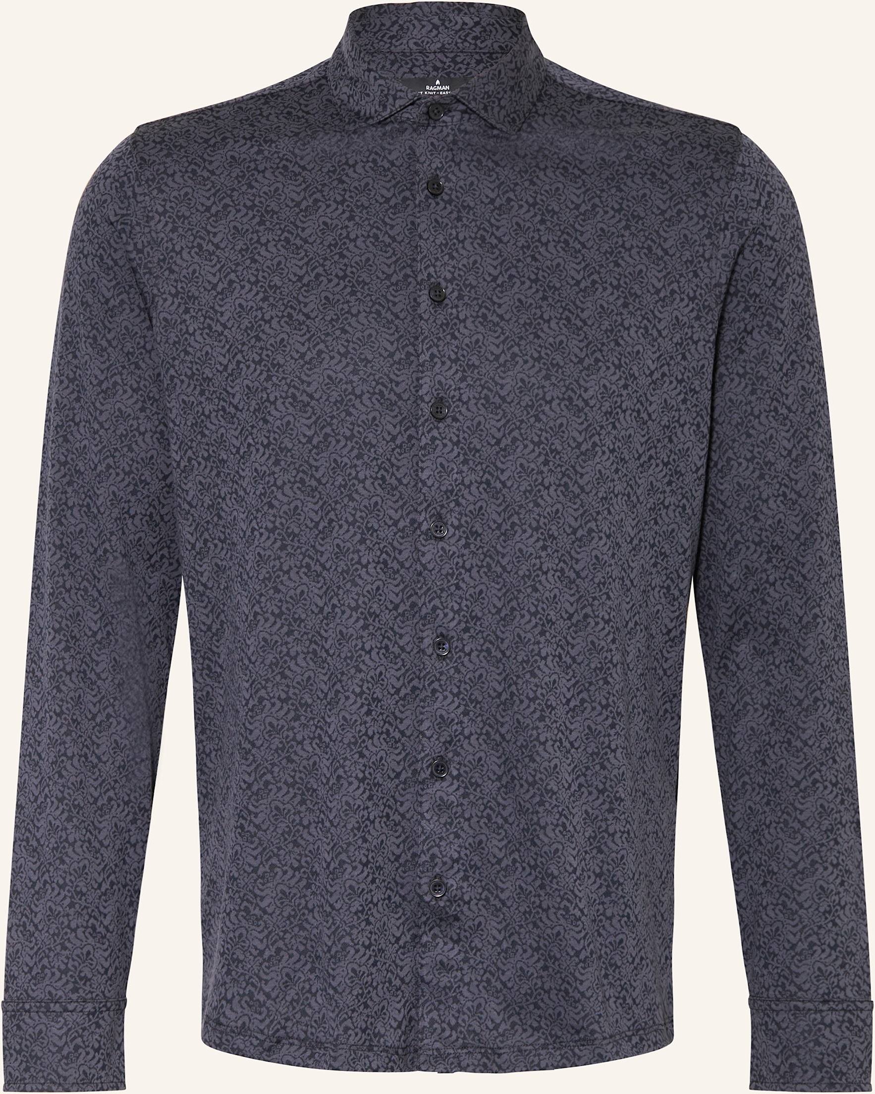 Ragman Jerseyhemd Modern Fit blau