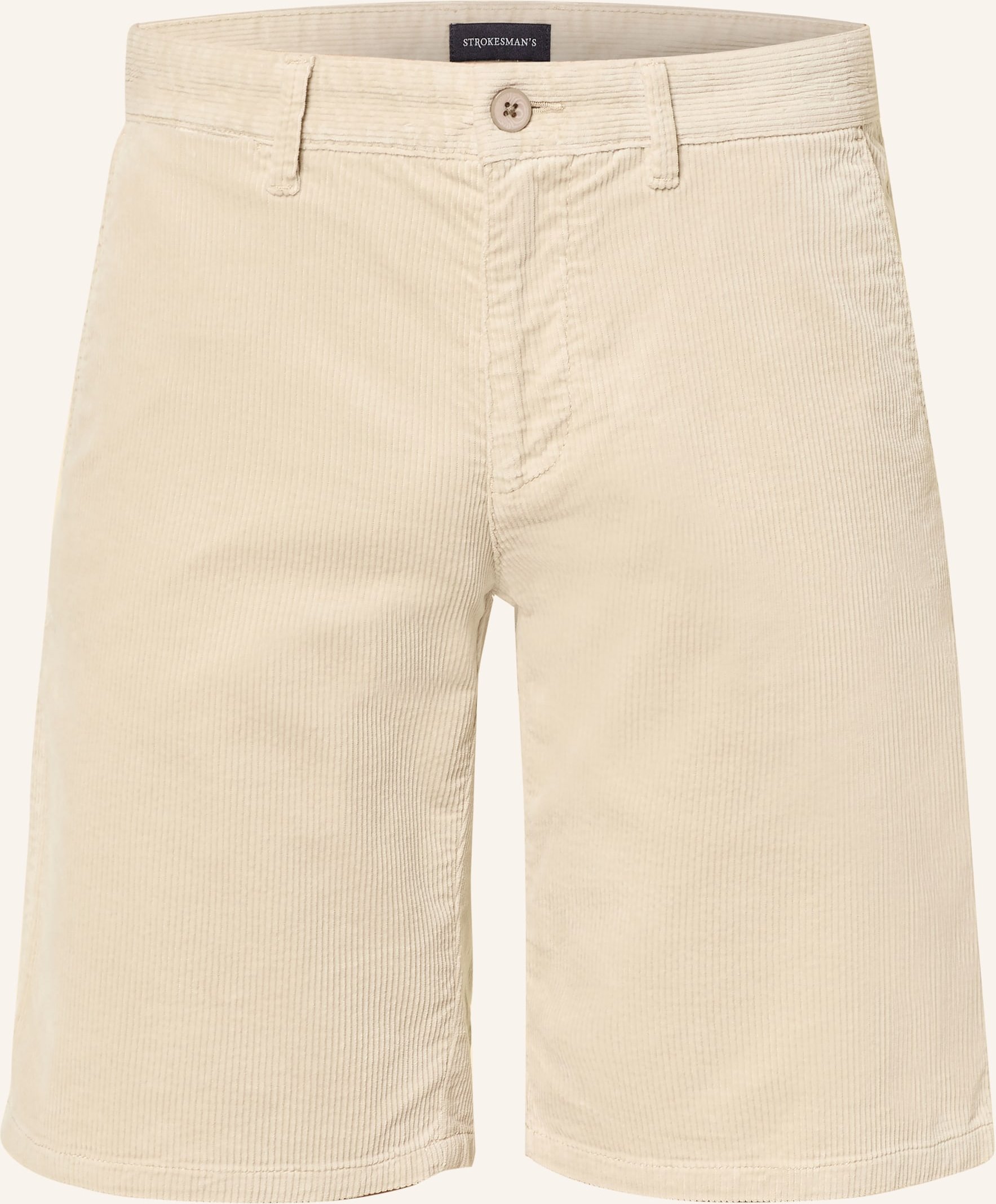 Strokesman's Chinoshorts Regular Fit Aus Cord beige