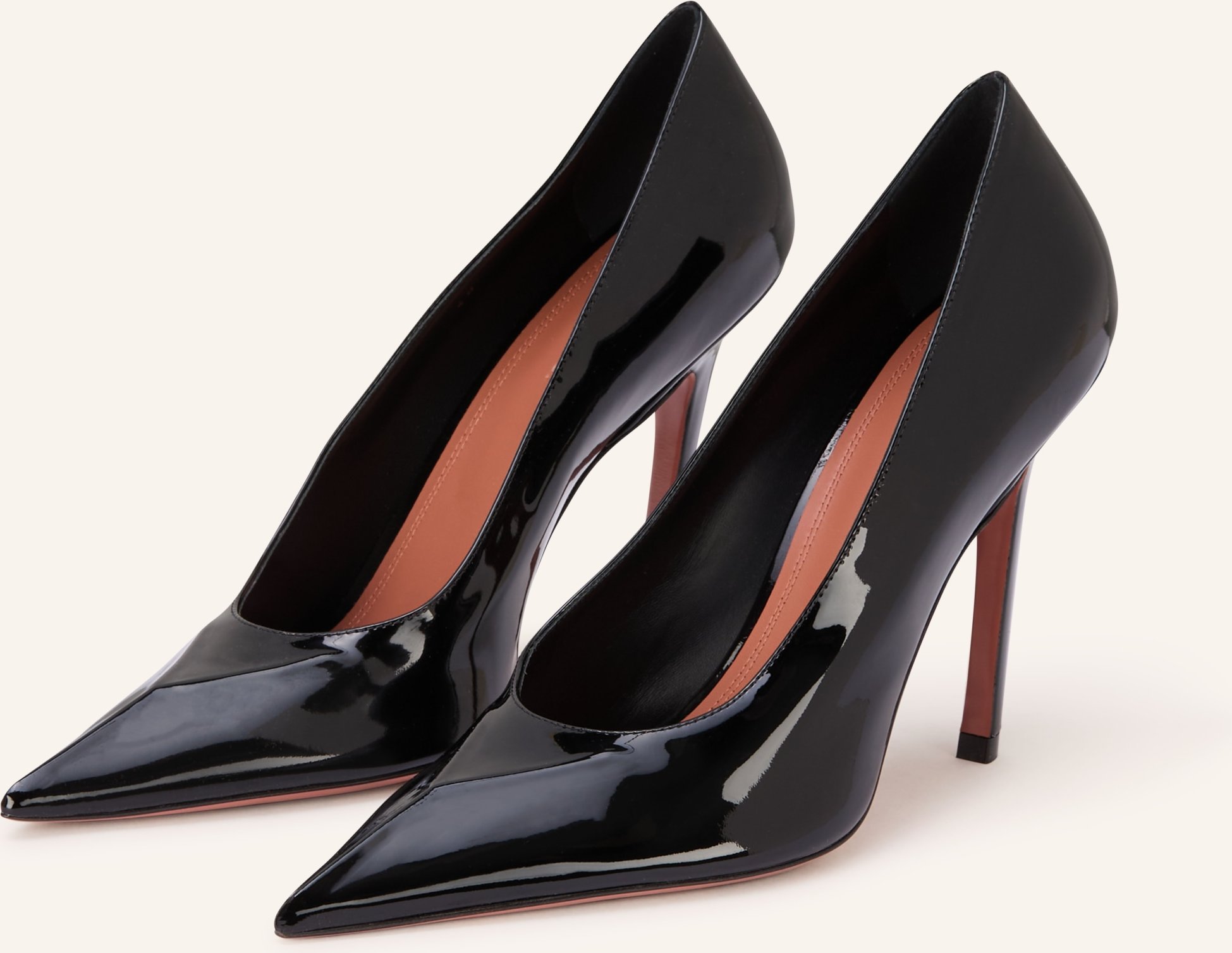 Amina Muaddi Lack-Pumps Christine schwarz