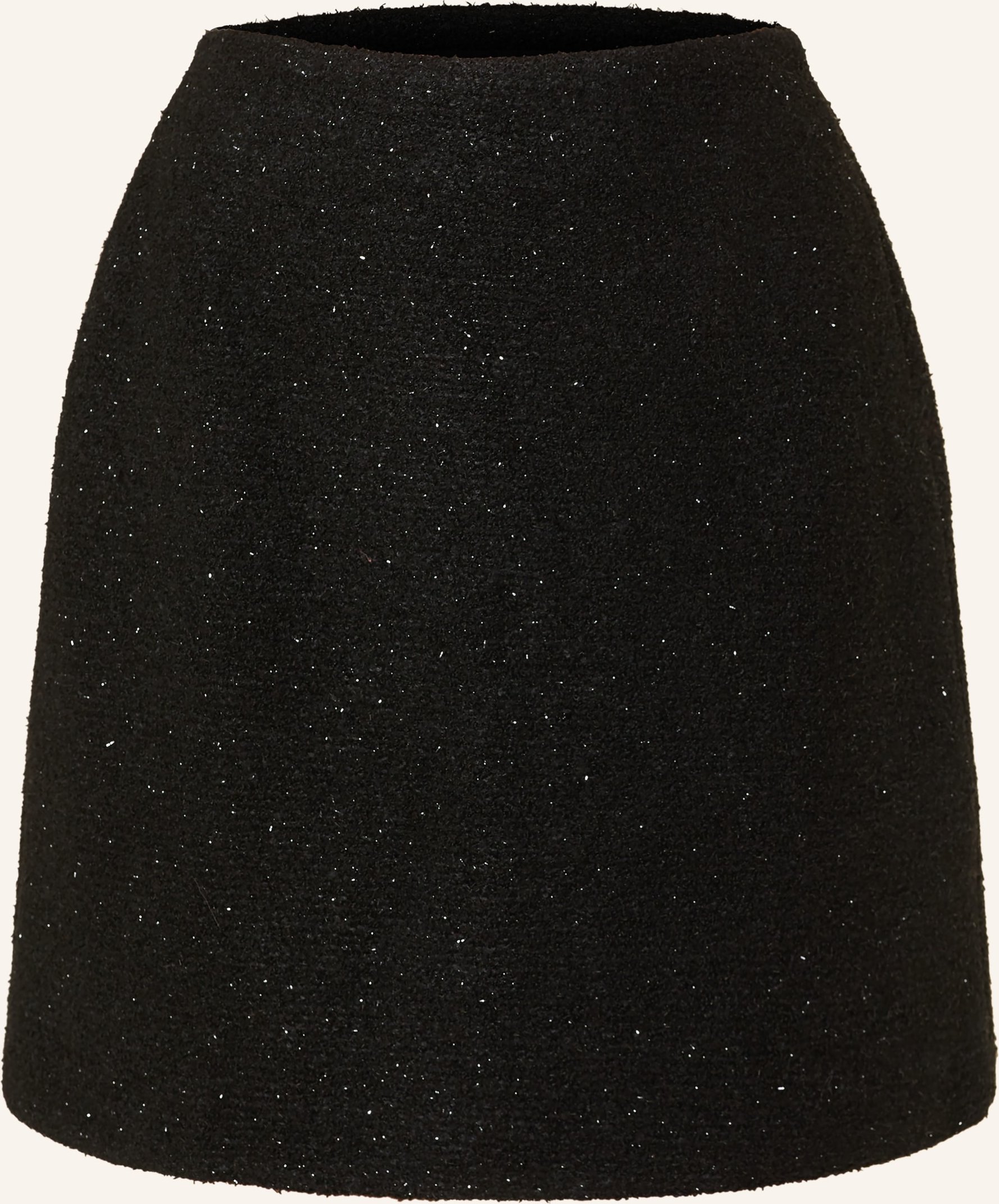 Someday Bouclé-Rock Oglitz schwarz