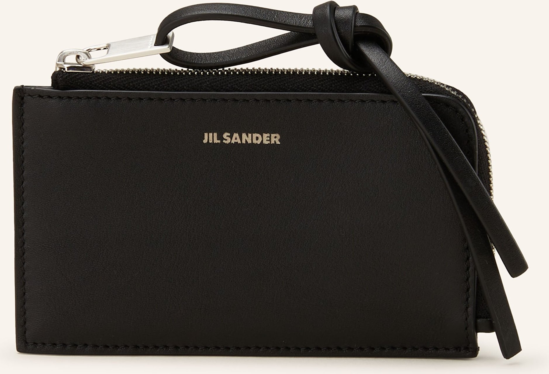 Jil Sander Kartenetui Mit Münzfach schwarz
