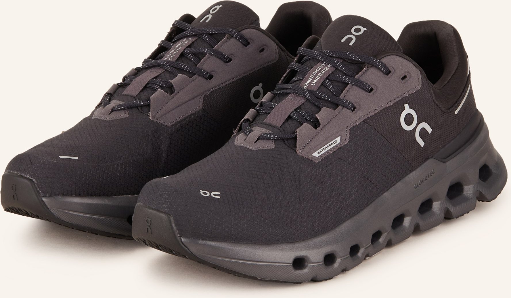 Thumbnail - On Laufschuhe Cloudrunner 2 Waterproof schwarz