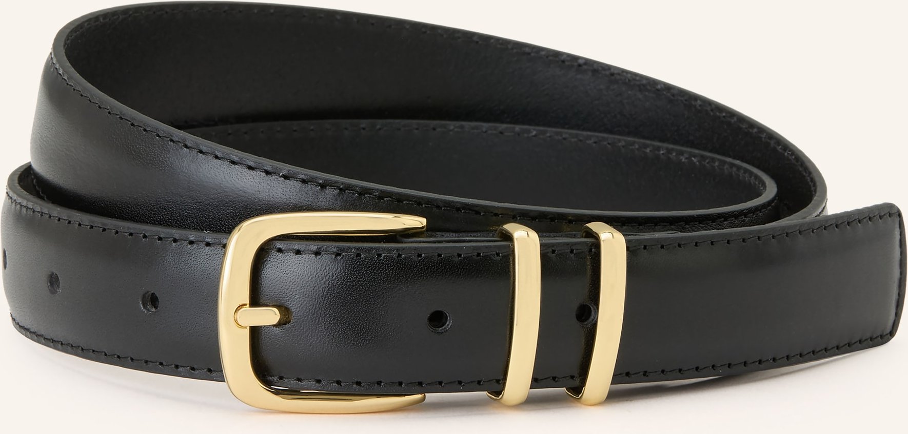 Arket Ledergürtel schwarz