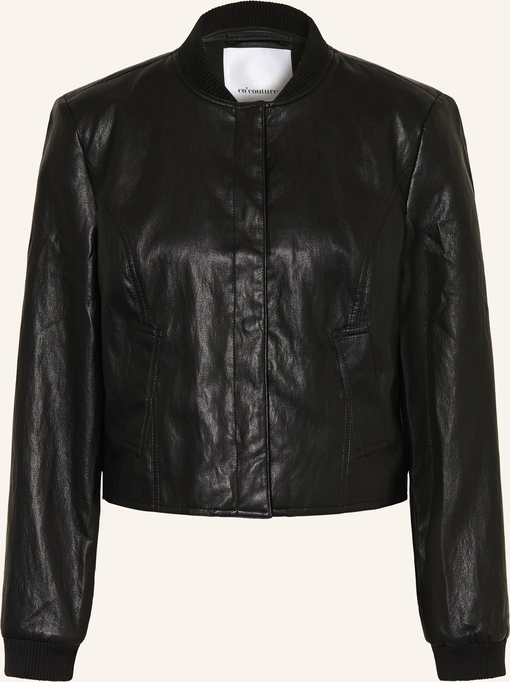 Co'couture Jacke Gittcc In Lederoptik schwarz