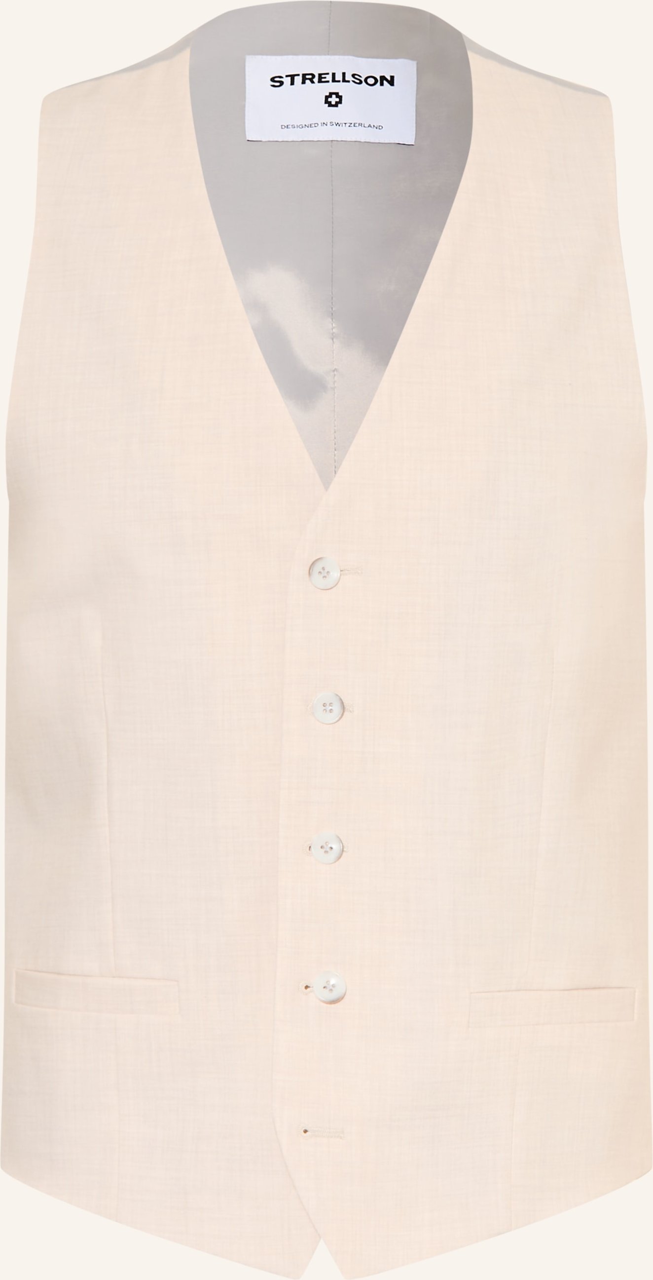 Strellson Anzugweste ves2 Extra Slim Fit beige