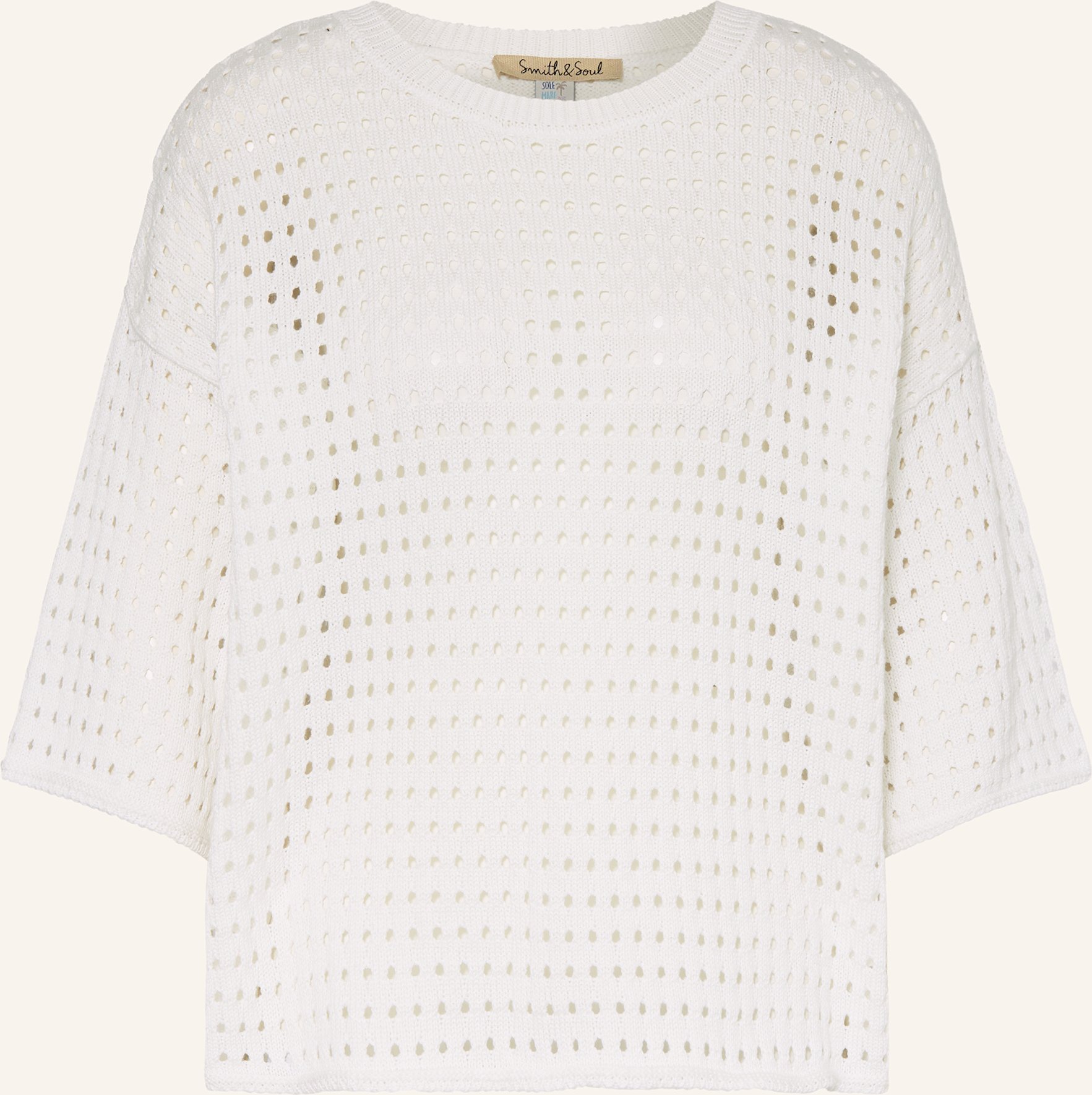 Smith & Soul Pullover Mit 3/4-Arm weiss