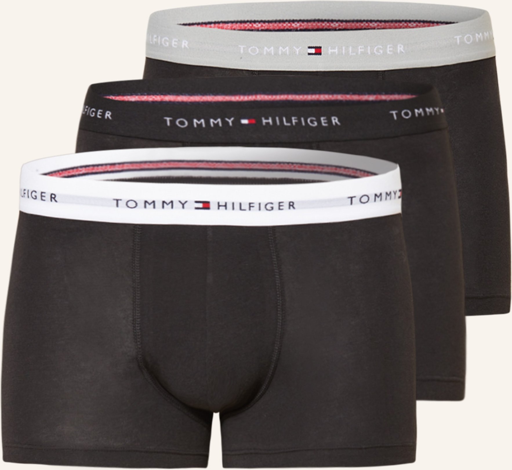 Thumbnail - Tommy Hilfiger 3er-Pack Boxershorts schwarz