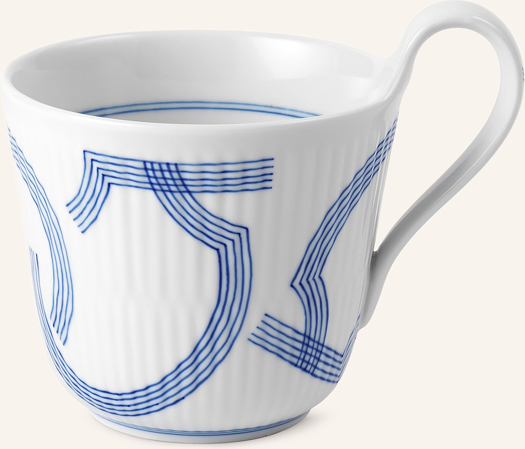 Royal Copenhagen Henkeltasse Motif weiss