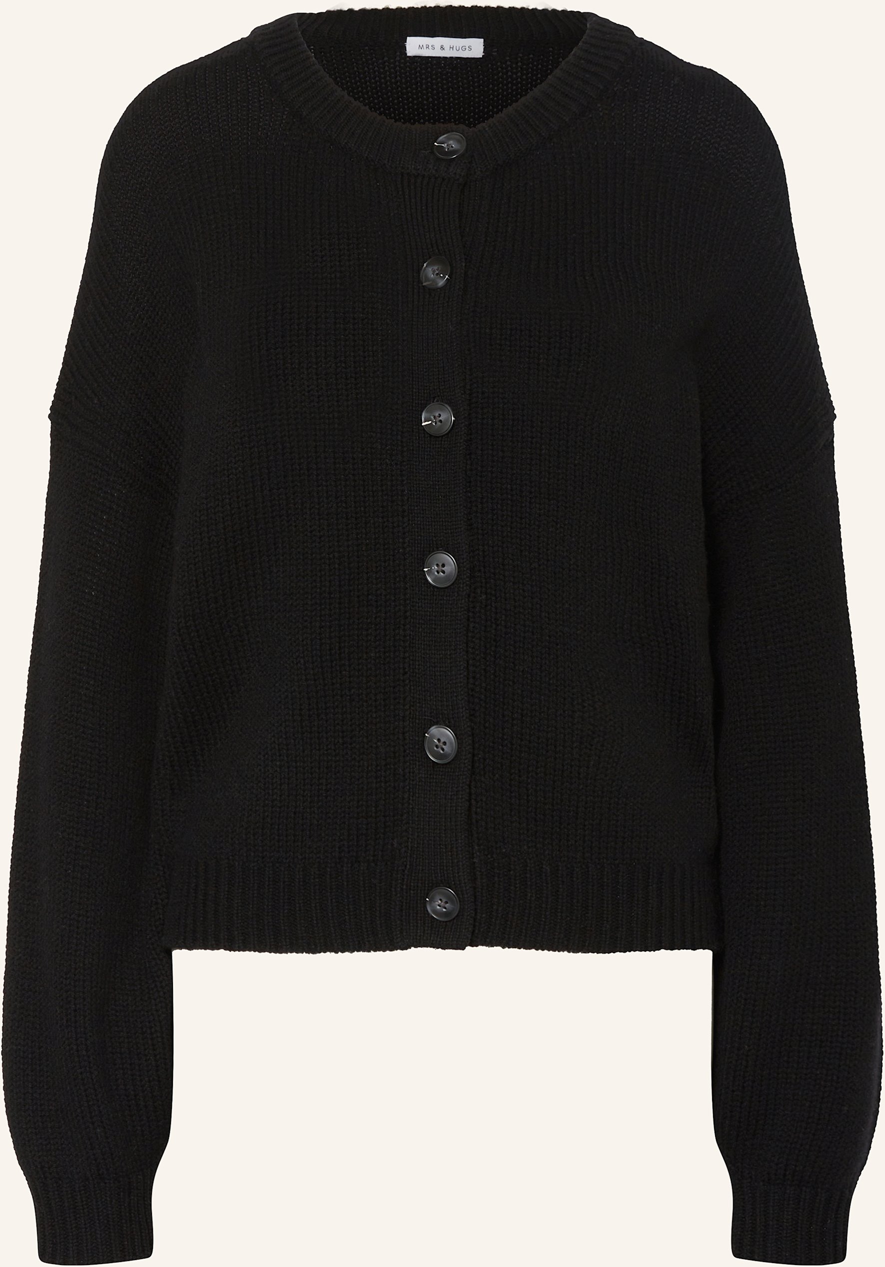 Mrs & Hugs Strickjacke schwarz