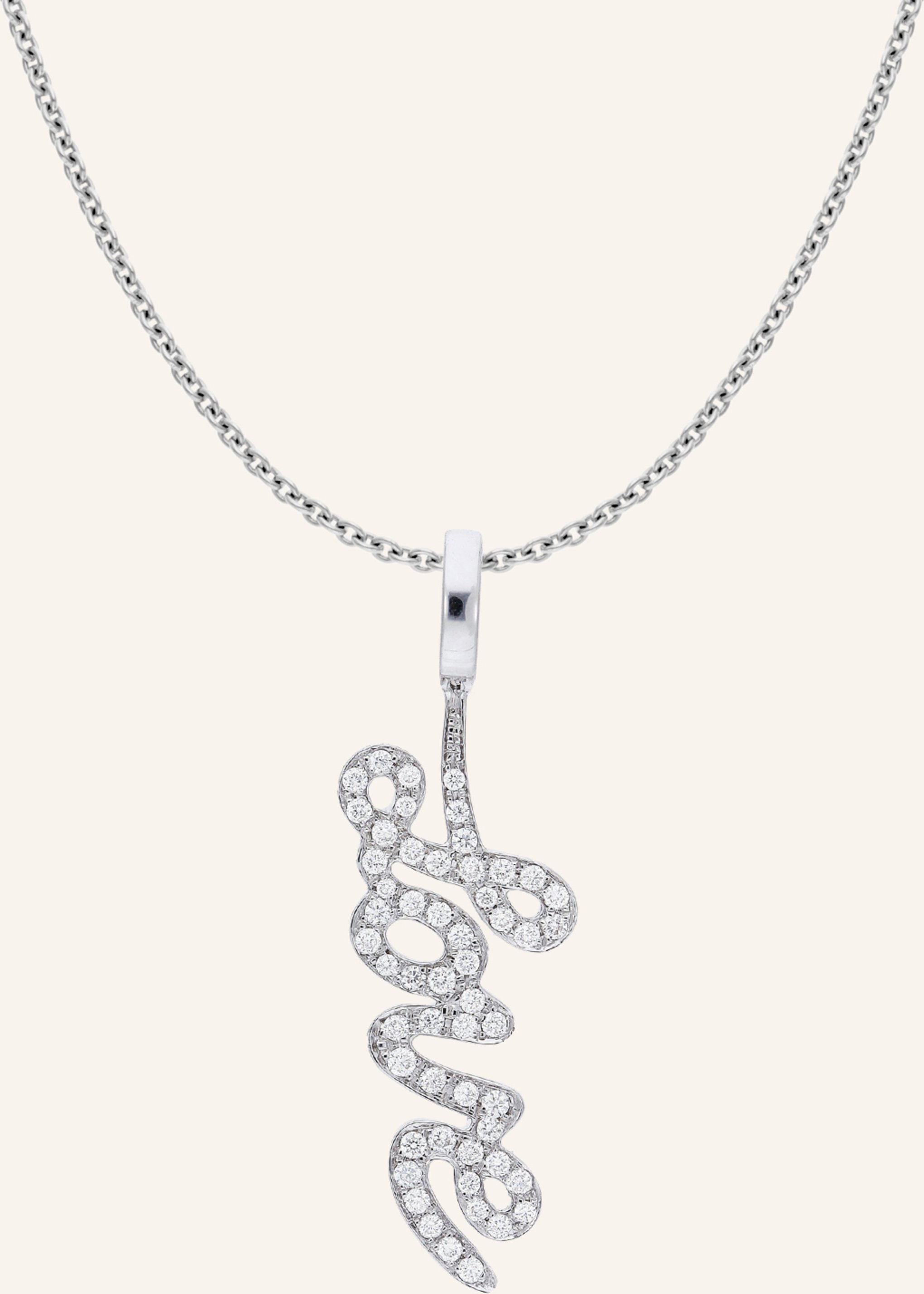 Cada Kette Tiny Love Writing silber