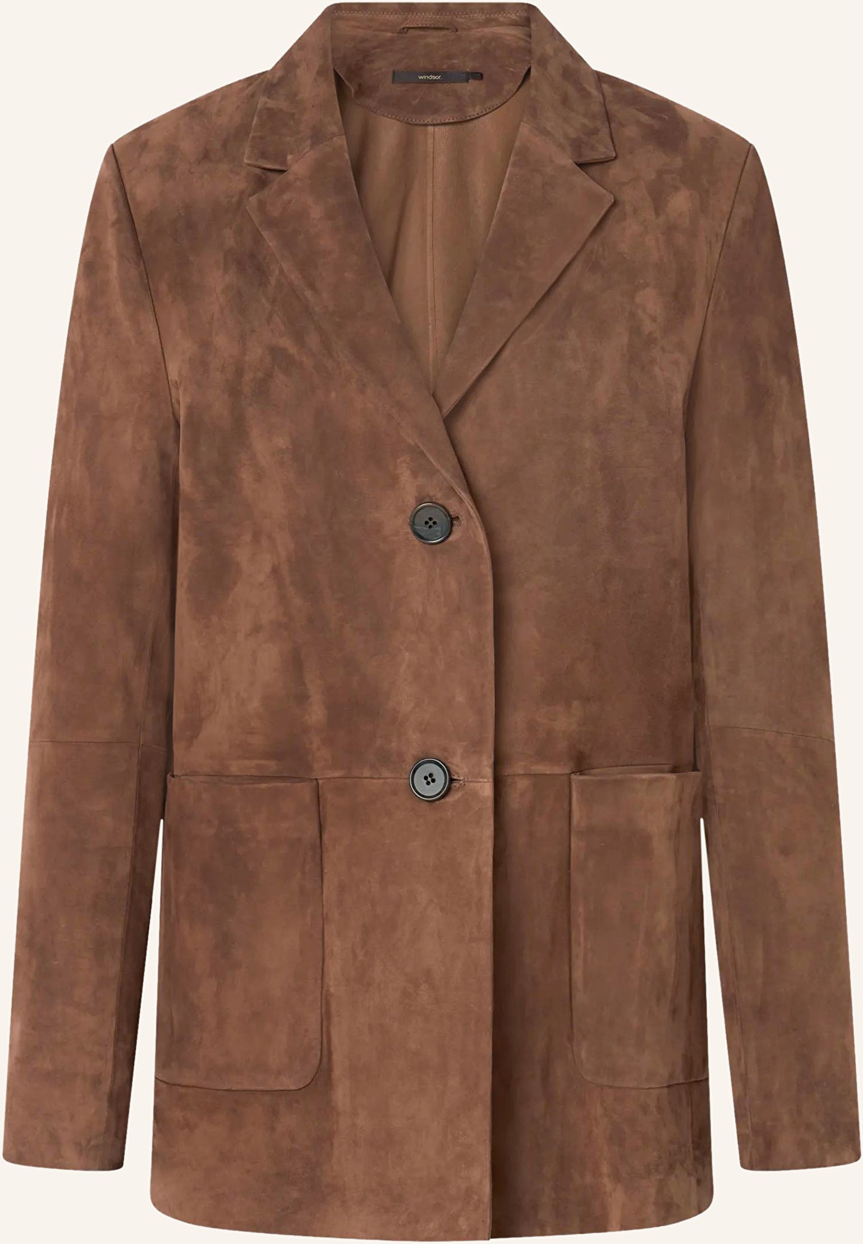 Windsor. Lederblazer braun