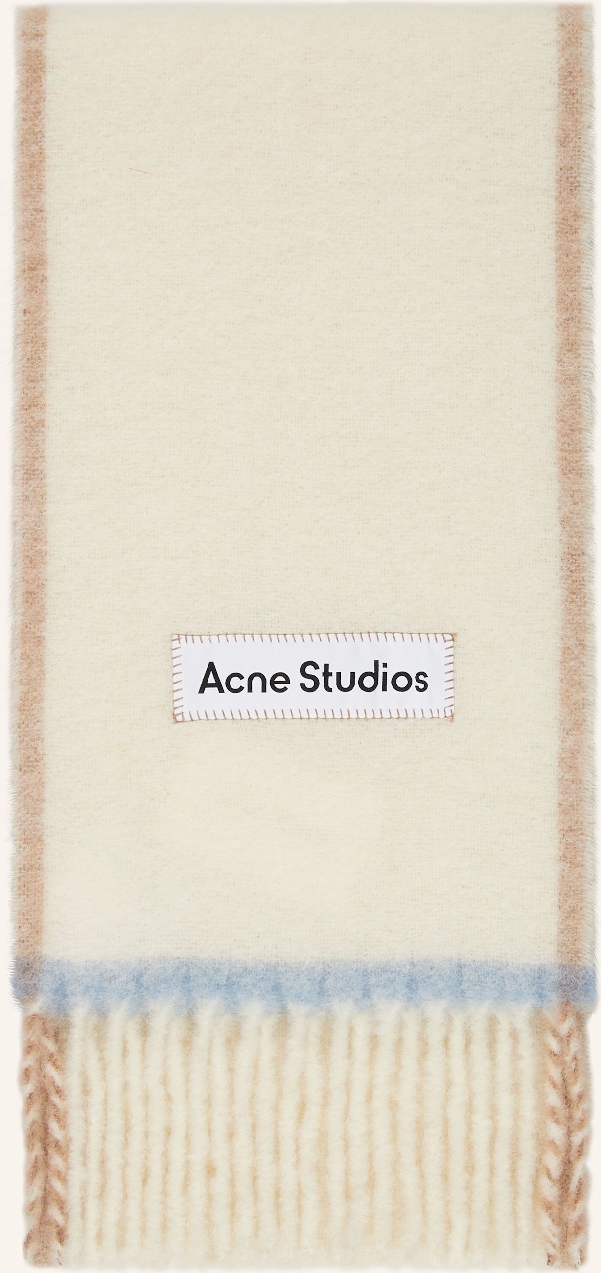 Acne Studios Schal Mit Alpaka weiss