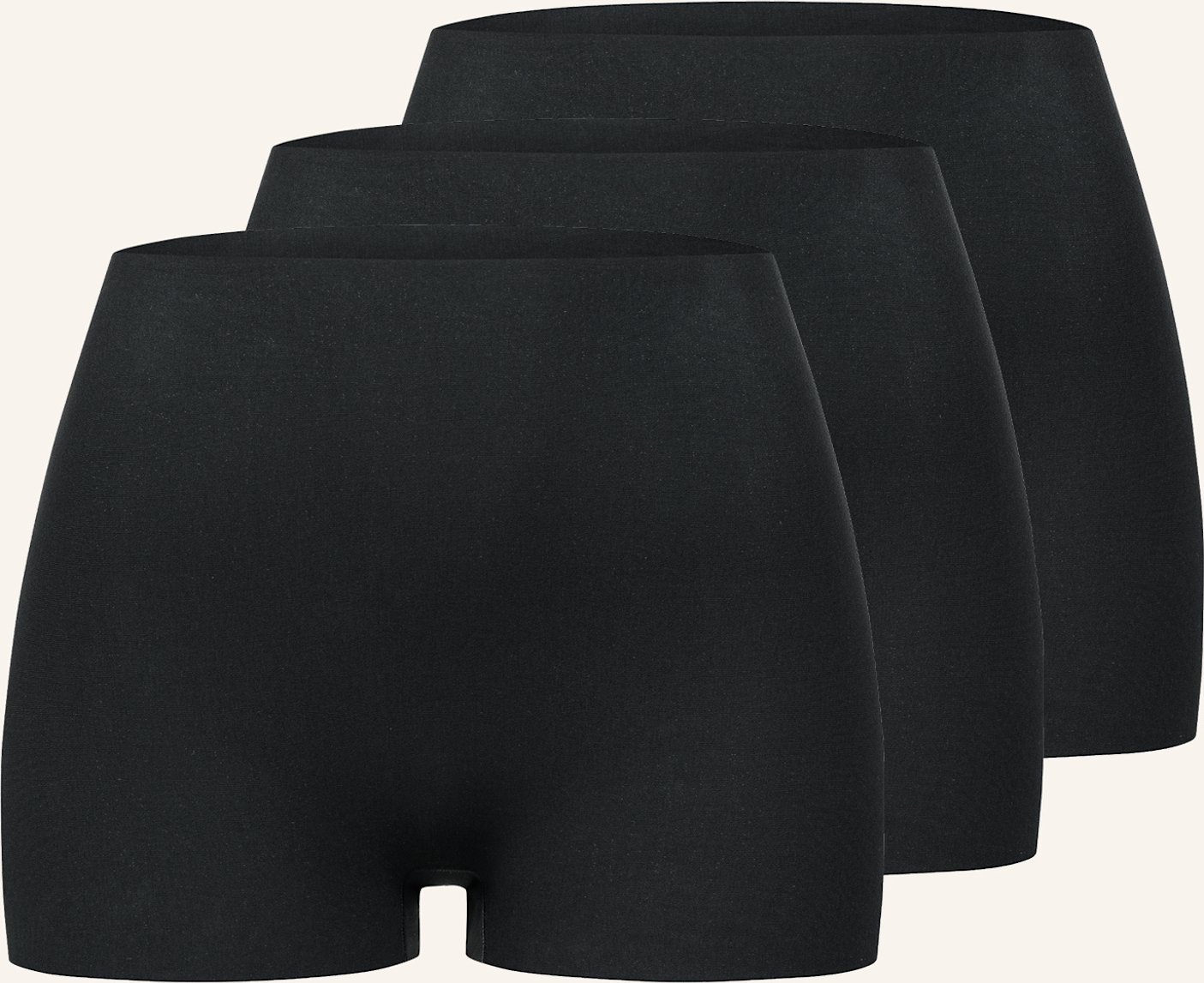 Thumbnail - Erlich Textil 3er Pack Casual Cotton Panty Aus Bio-Baumwolle - Nahtlose Kanten schwarz