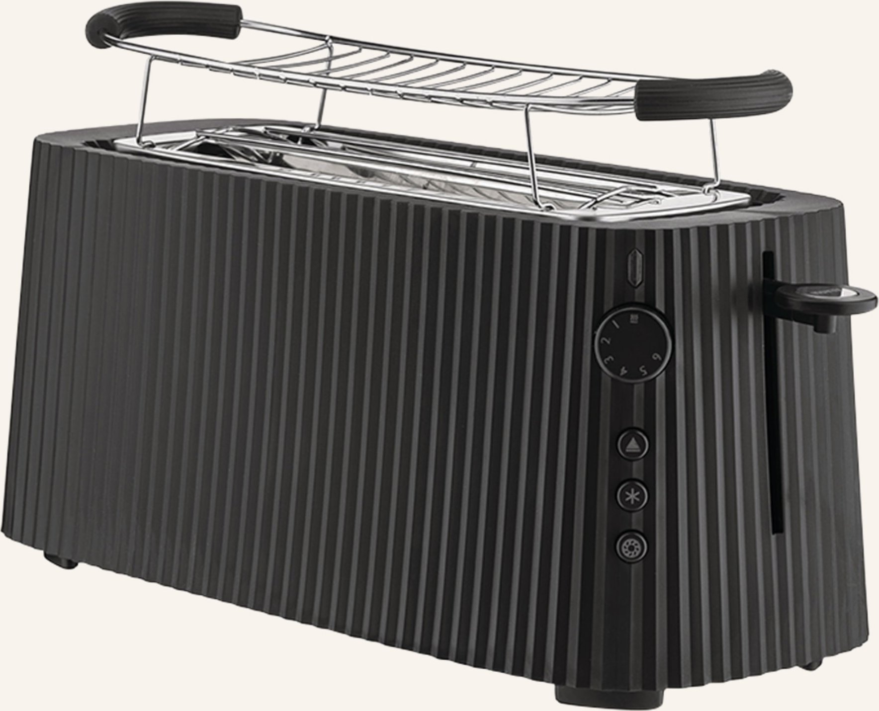 Alessi Toaster Plissè schwarz